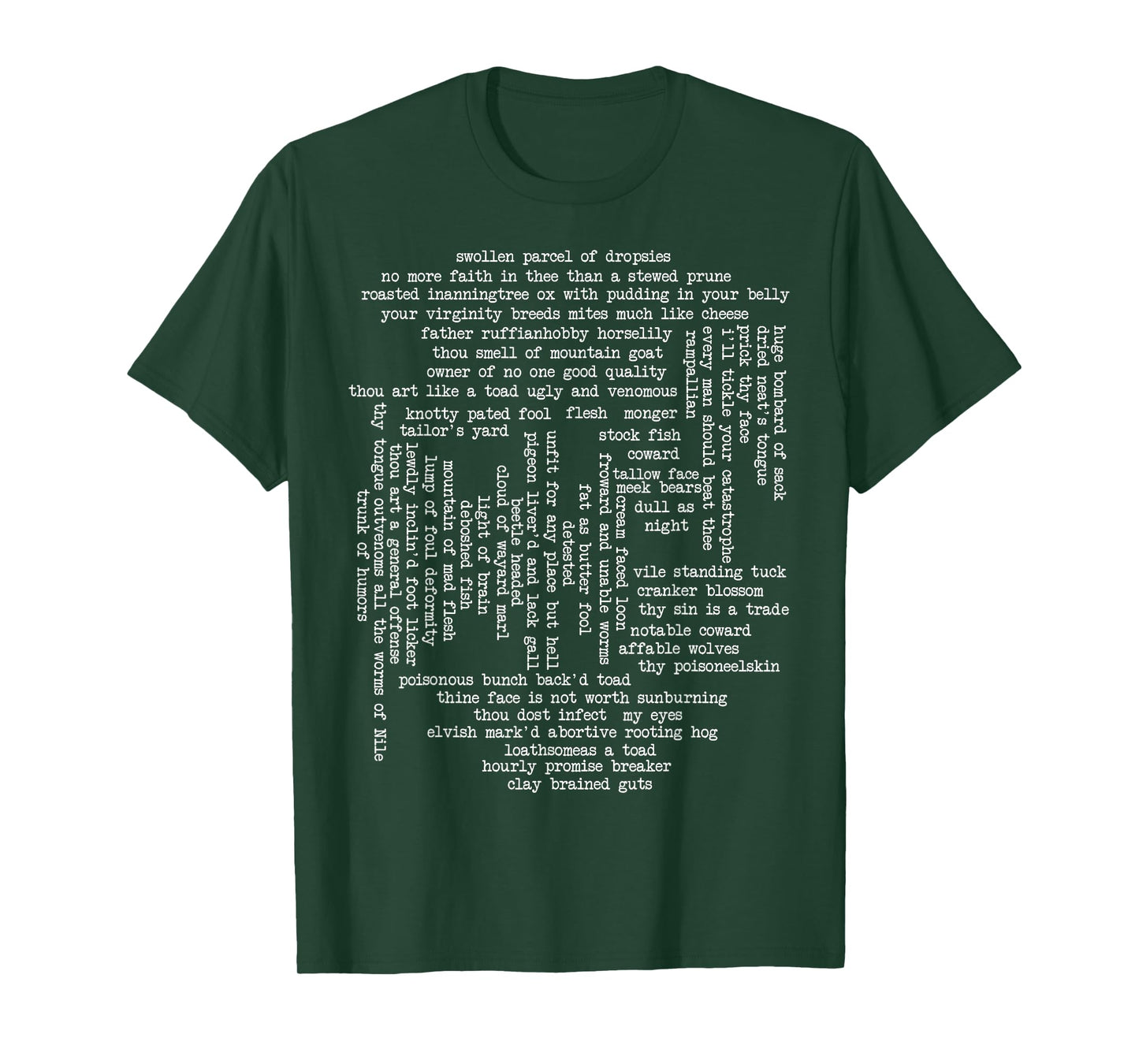 Shakespeare Insults - Funny Shakespeare Quotes T-Shirt