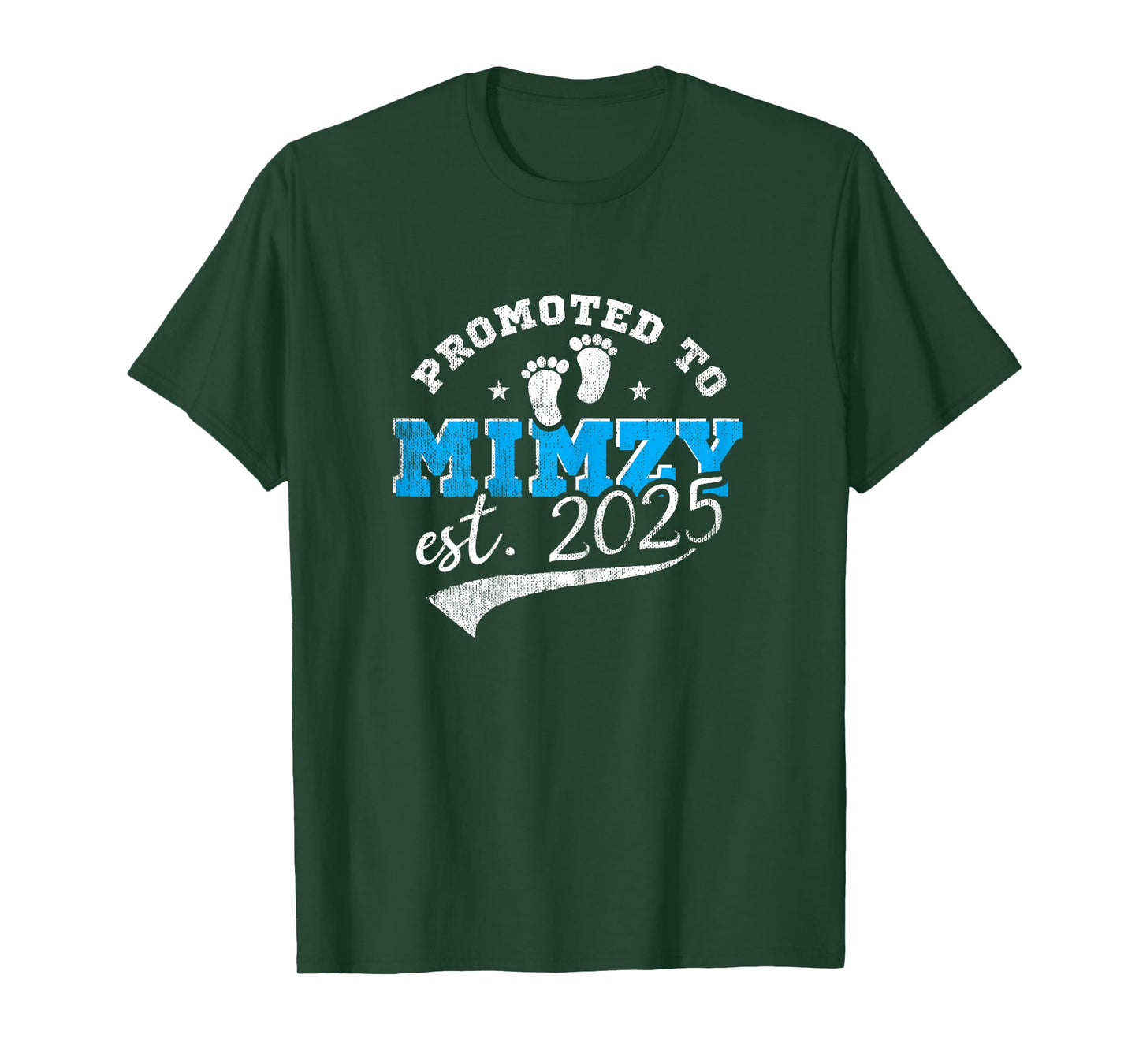 Promoted To Mimzy Est 2025 Proud New Grandma Vintage T-Shirt