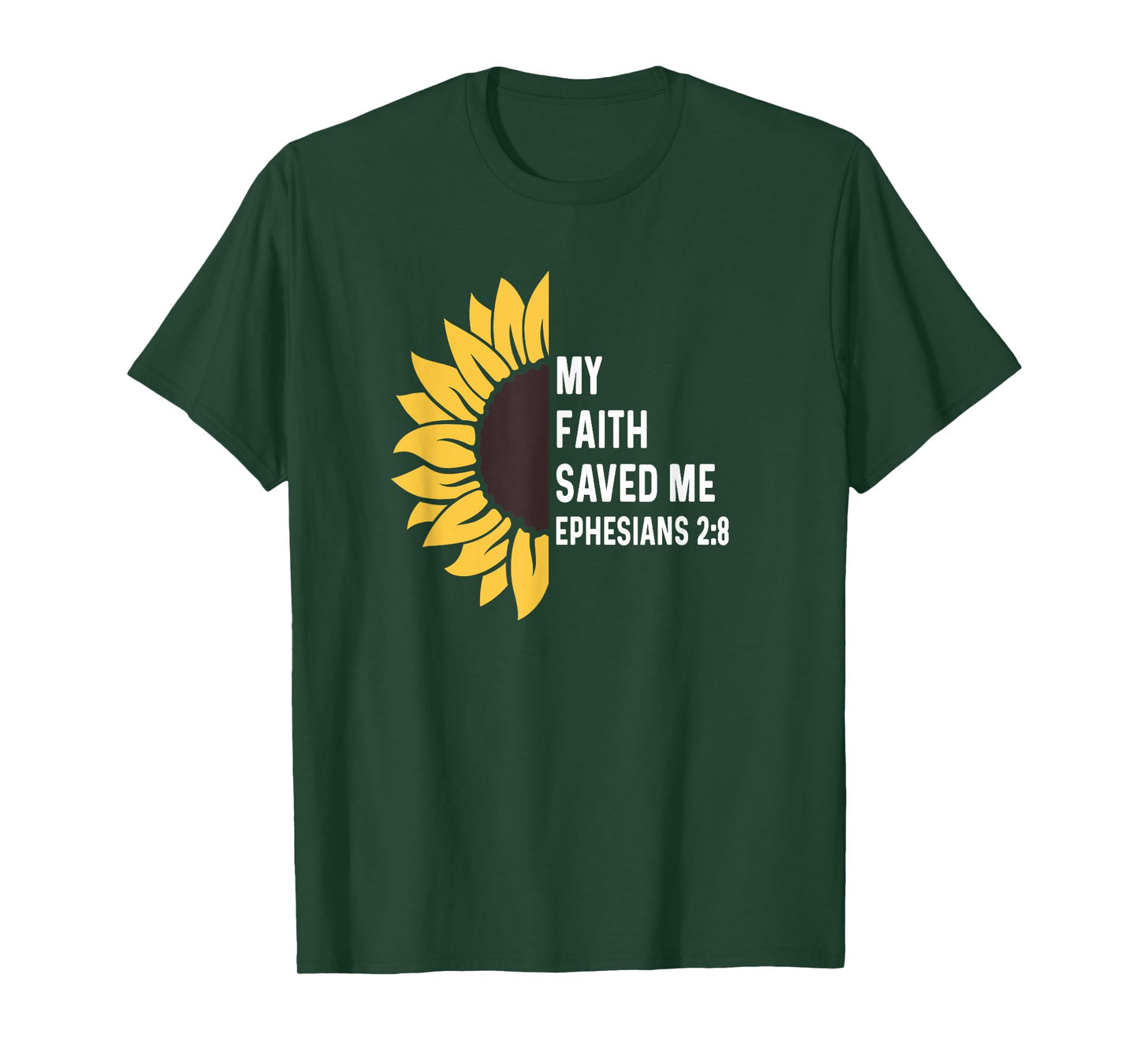 Ephesians 2:8 2 8 God Jesus Christian Cross Faith Saved Me T-Shirt