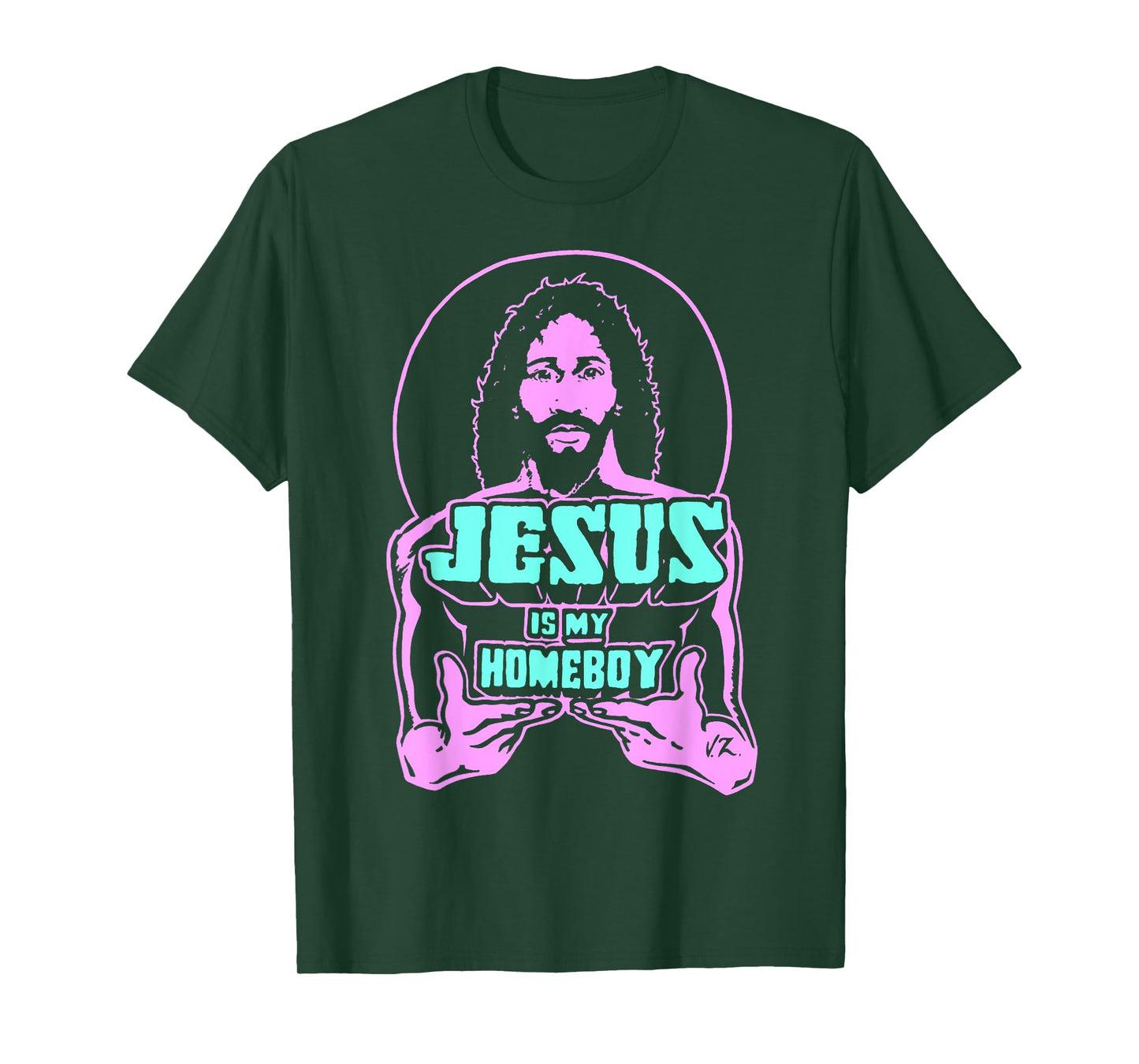 Jesus Is My Homeboy 80s Colours T-Shirt