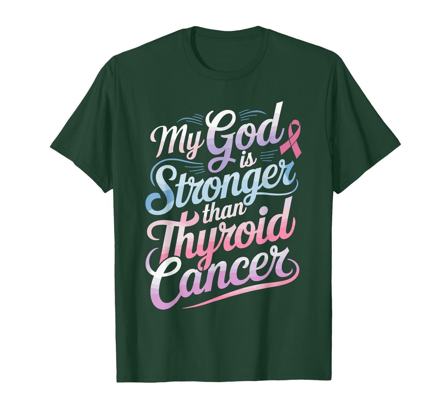 I Won Thyroid Cancer Ribbon Thyroid Cancer Awareness T-Shirt