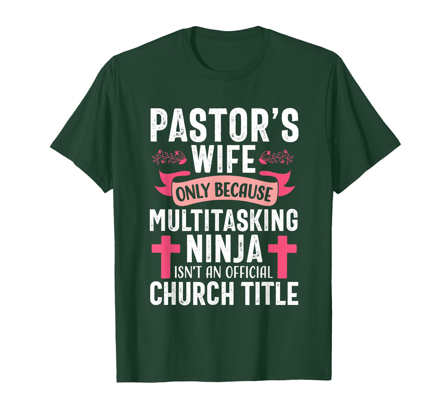Pastor Wife Funny Ninja Christian Church Appreciation T-Shirt