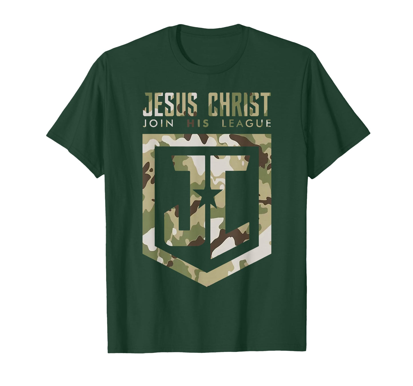 Retro Christian Quote Jesus Christ Redleg Camo T-Shirt
