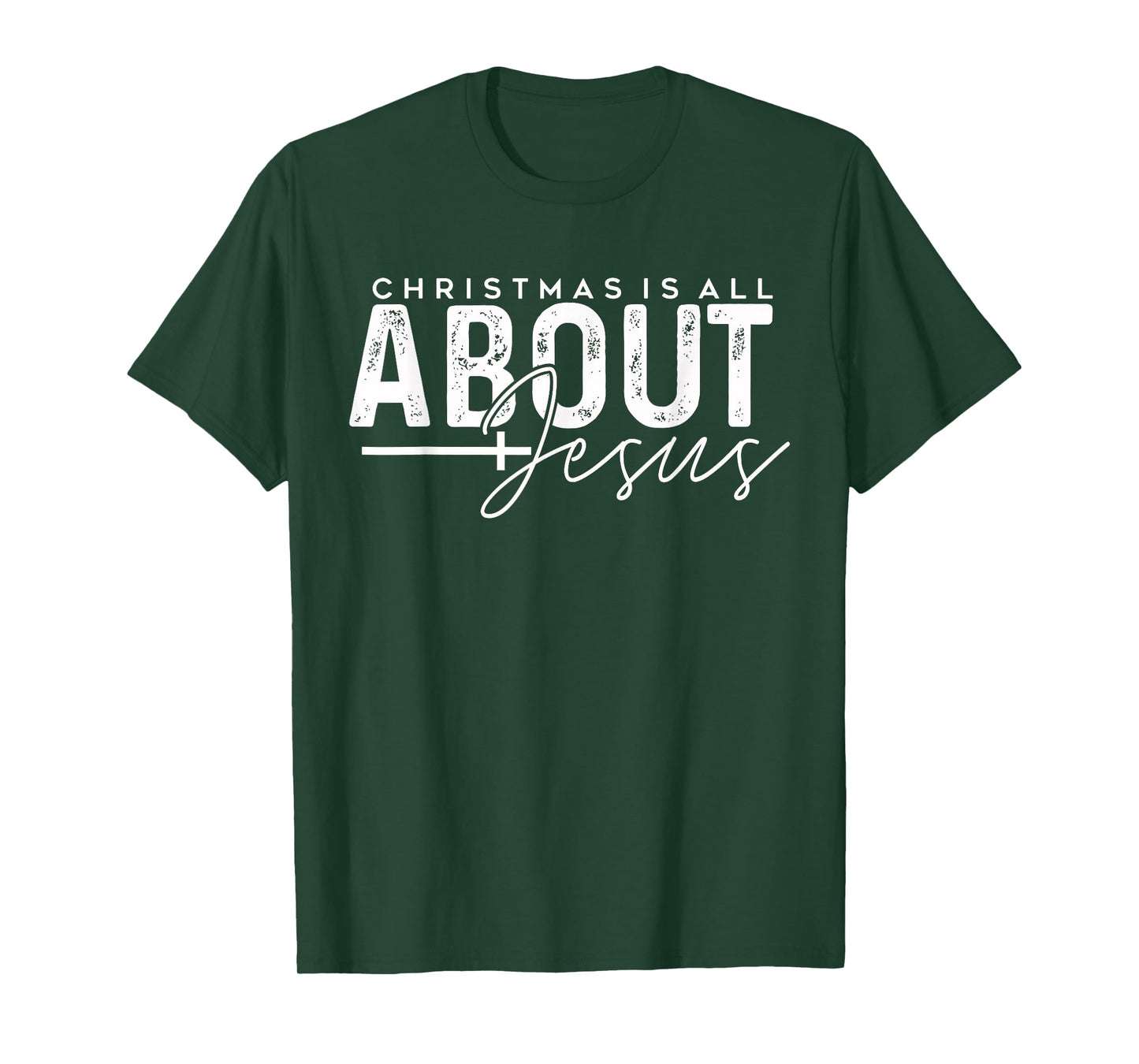 Christmas is All About Jesus - Christian Holiday Religious T-Shirt