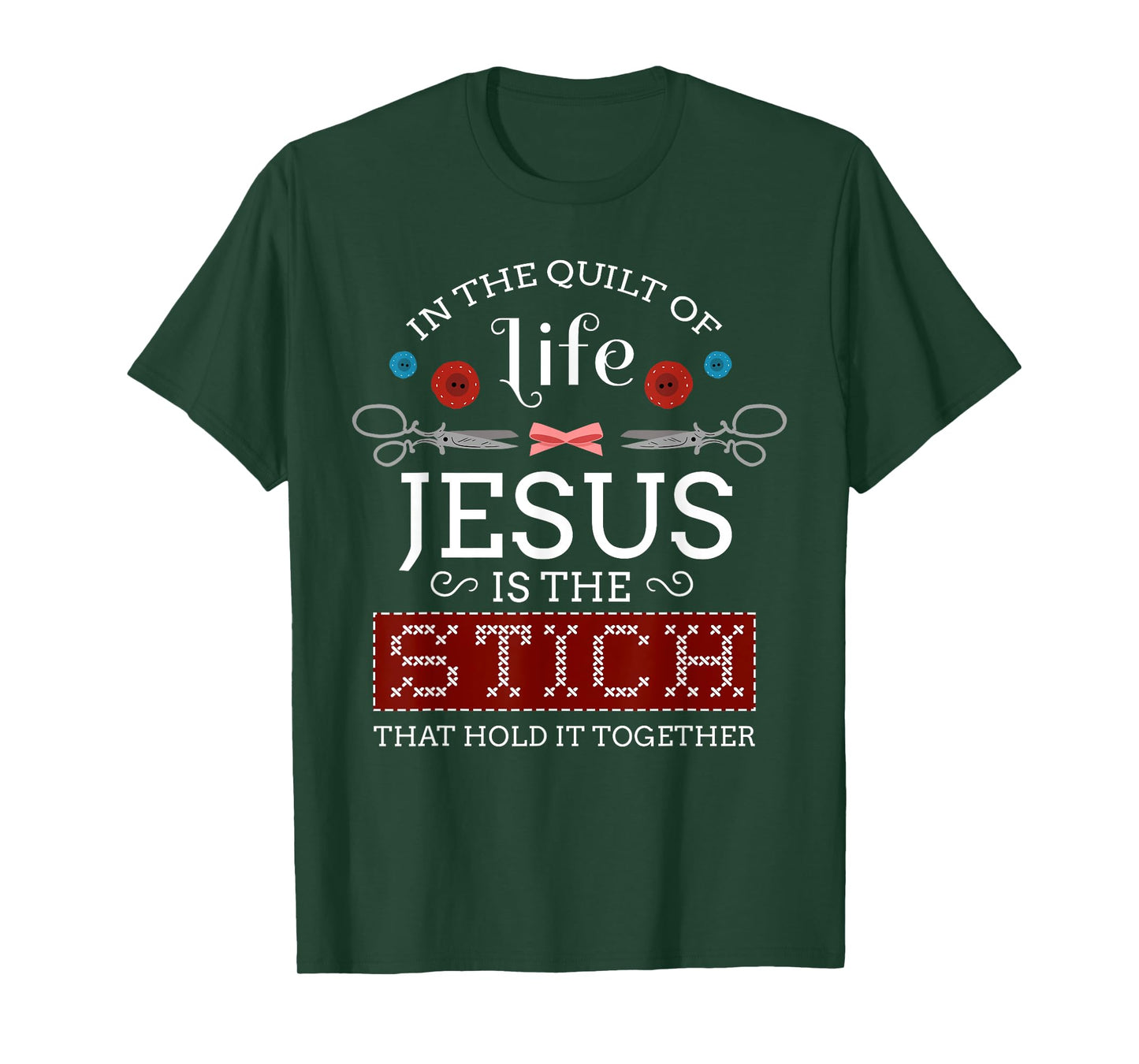 Sewing Jesus Shirt Quilting Needle Christian T-Shirt T-Shirt
