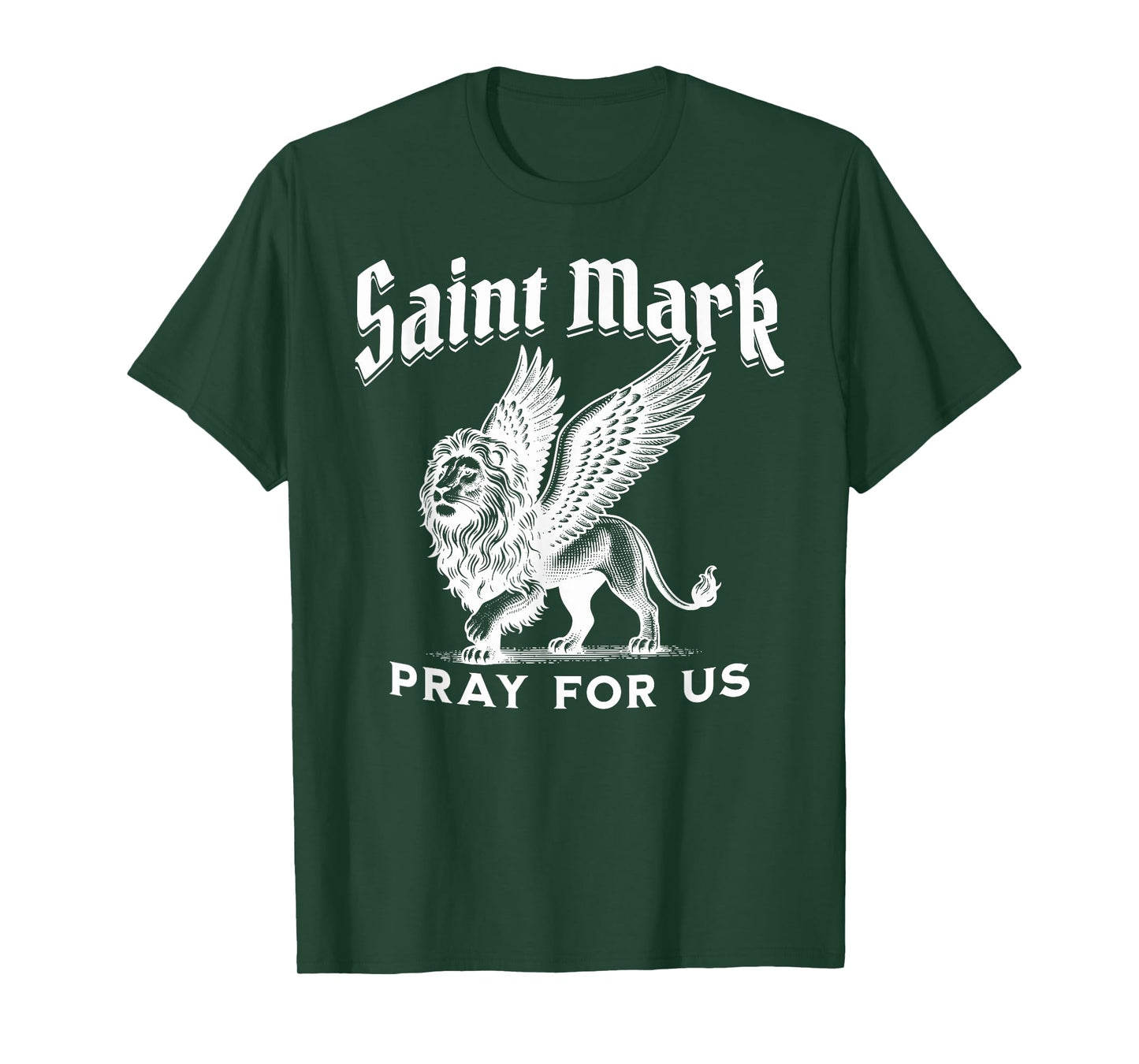 St Mark the Evangelist Apostle Lion Symbol Catholic Saint T-Shirt