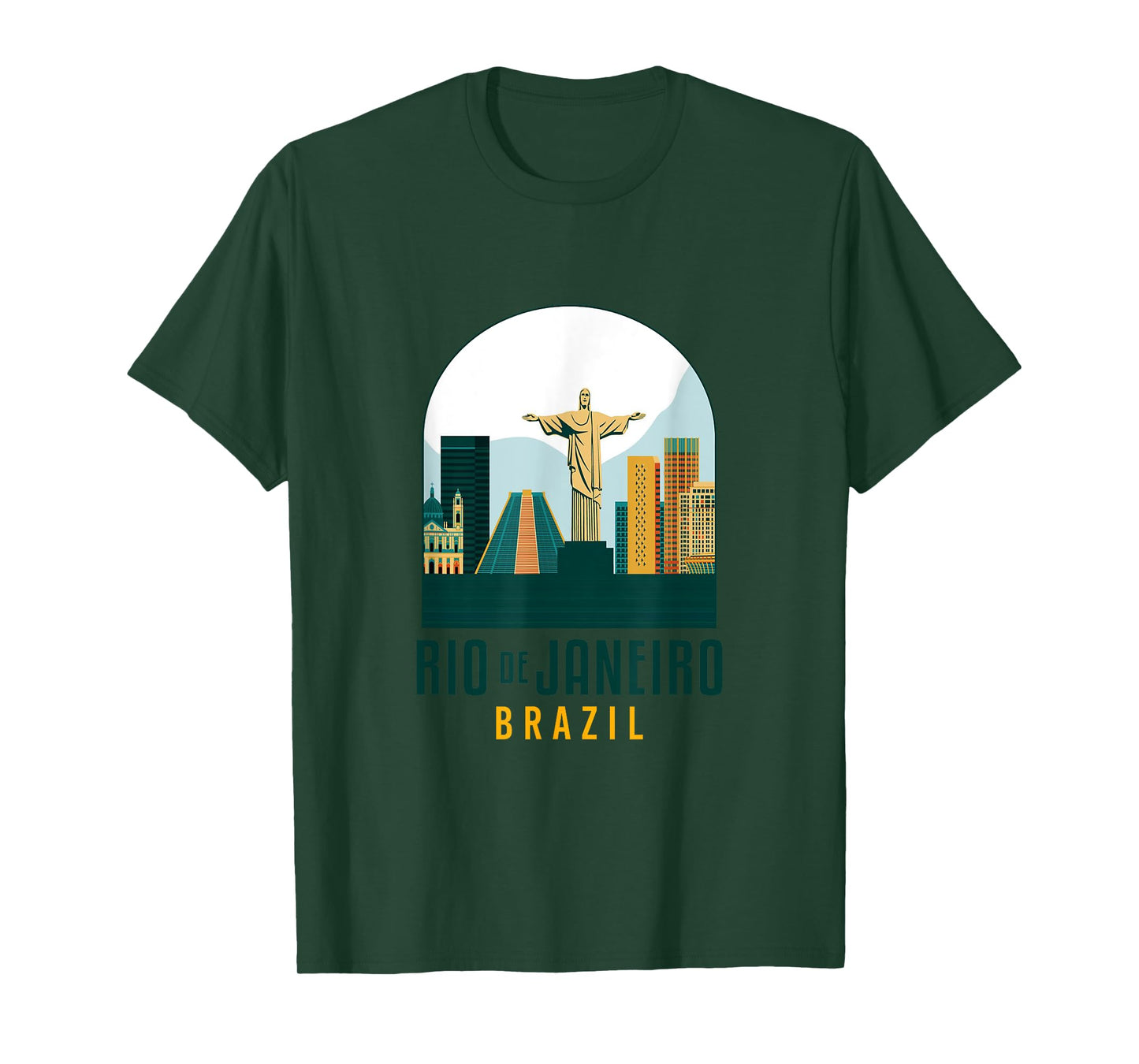 Rio De Janeiro Brasil Traveling Christ The Redeemer Travel T-Shirt