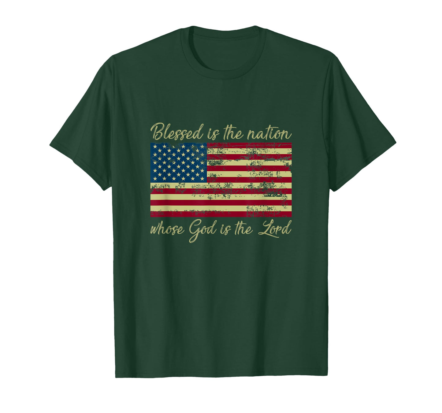Blessed Is The Nation Whose God Is The Lord Prayer T-Shirt