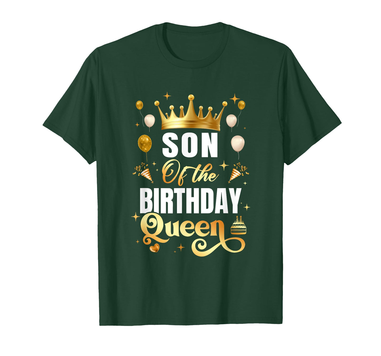 Son Of The Birthday Queen Funny Matching Birthday Party T-Shirt