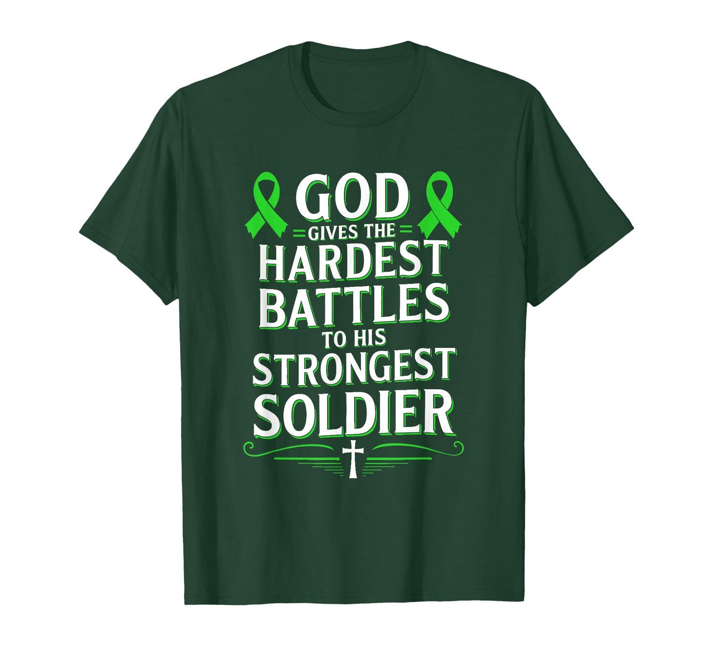 God Gives Hardest Battle Gallbladder Cancer Awareness T-Shirt