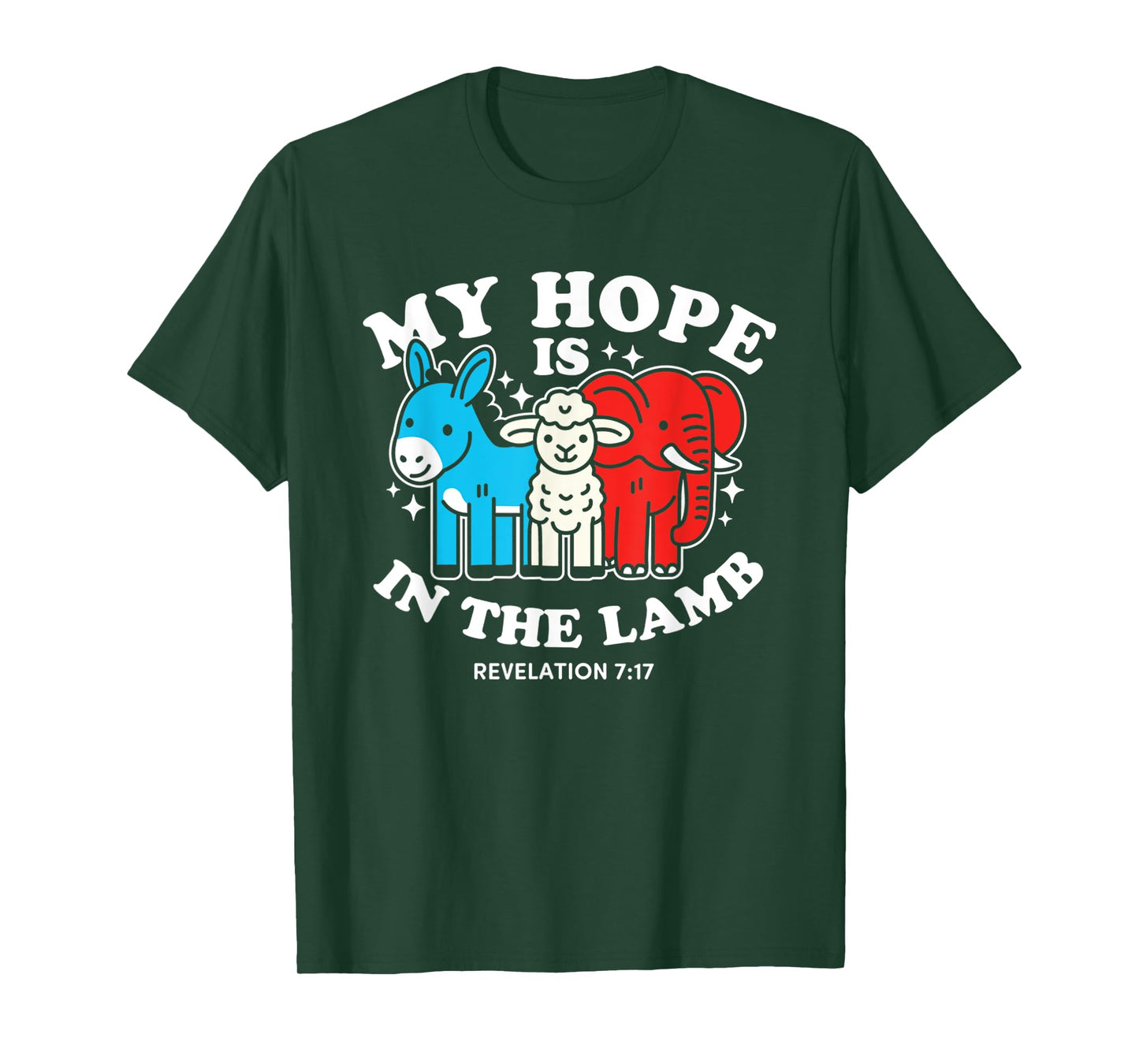 Funny My Hope Is In The Lamb Christian God Jesus T-Shirt