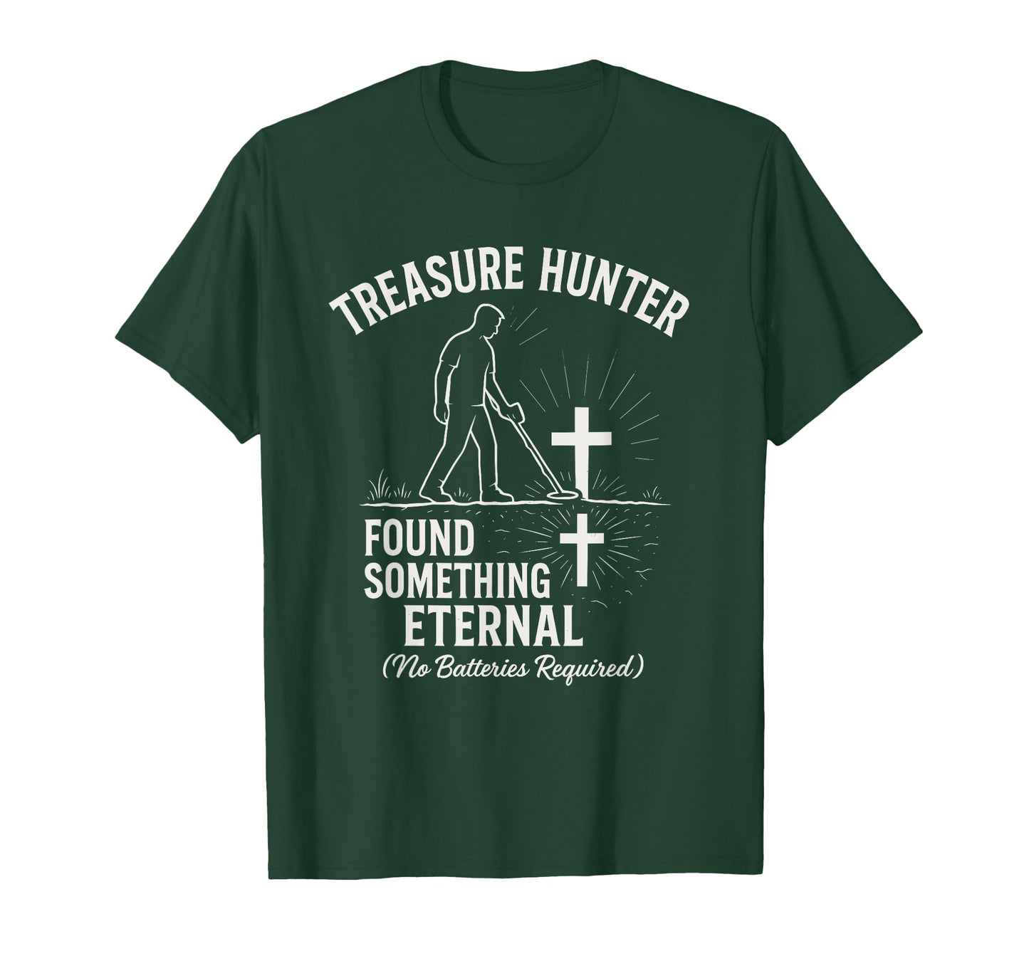 Faith Hunter Apparel Detectorist Christian Treasure god T-Shirt