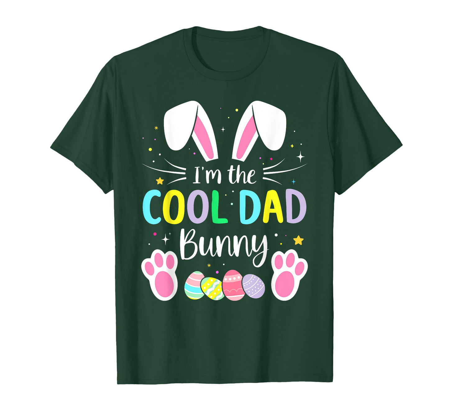 Im the cool dad bunny funny matching easter family T-Shirt