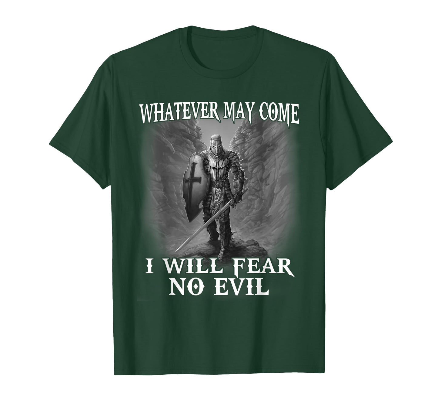 Christian Warrior Knight Templar Prayer To Evil T-Shirt