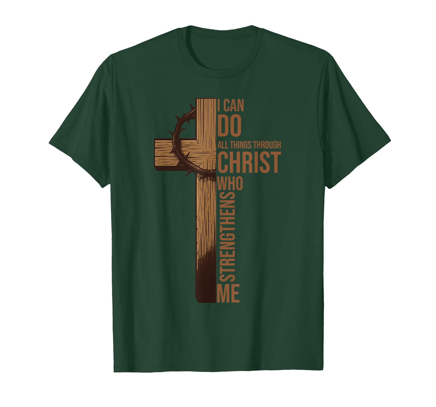 I Can Do All Things Through Christ Jesus Christian Religious T-Shirt