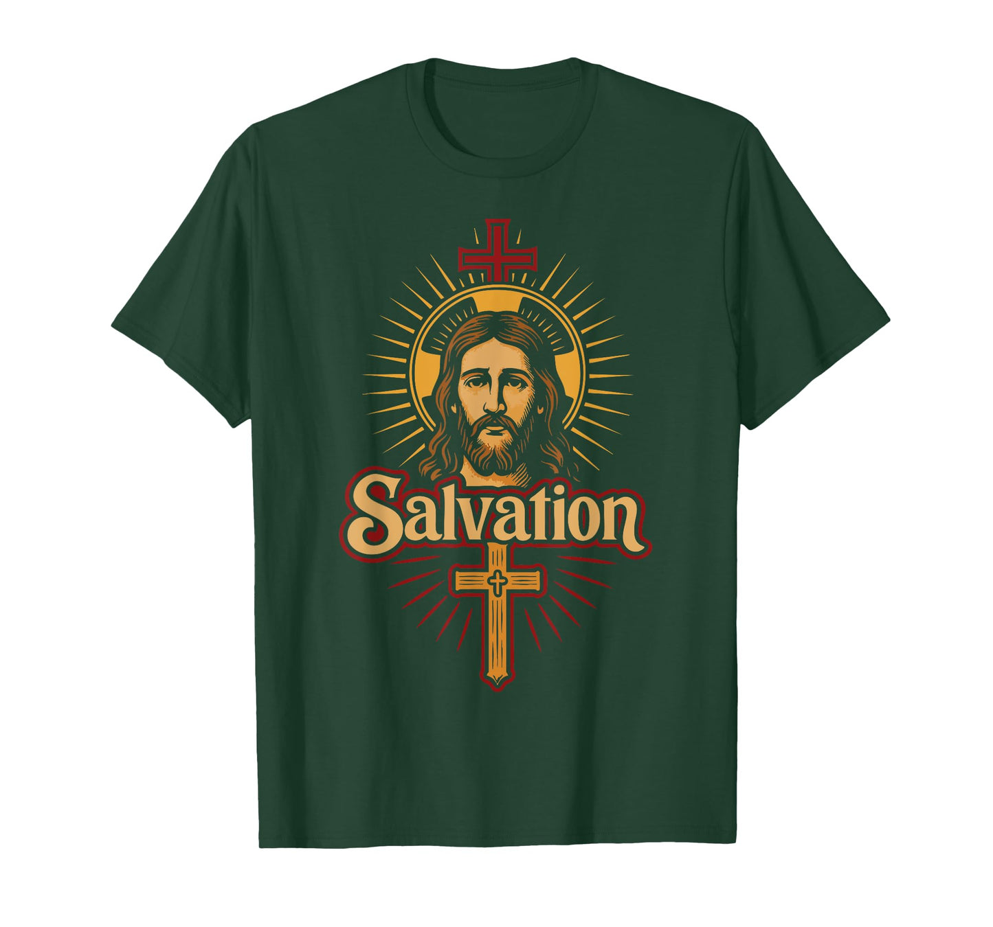 Christian Salvation Jesus Christ Cross Faith Design T-Shirt