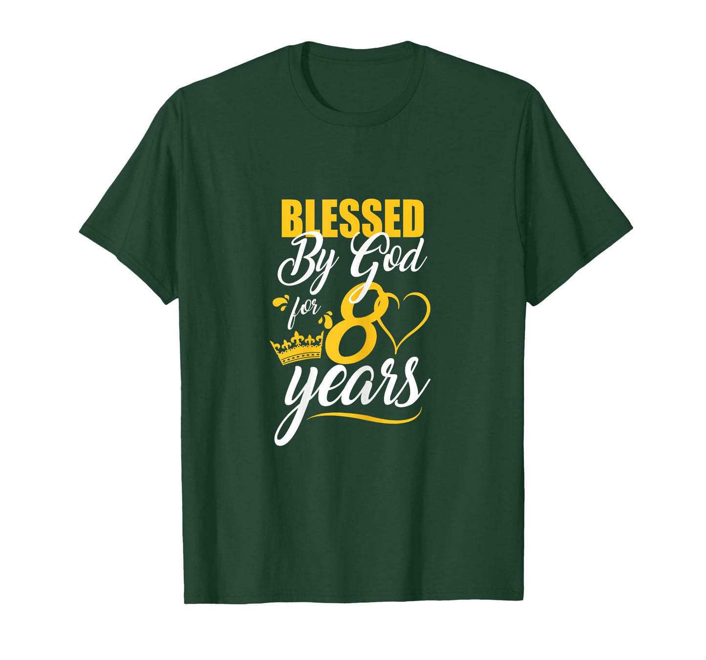 Blessed by God for 80 Years Christian Bday 80th Birthday T-Shirt