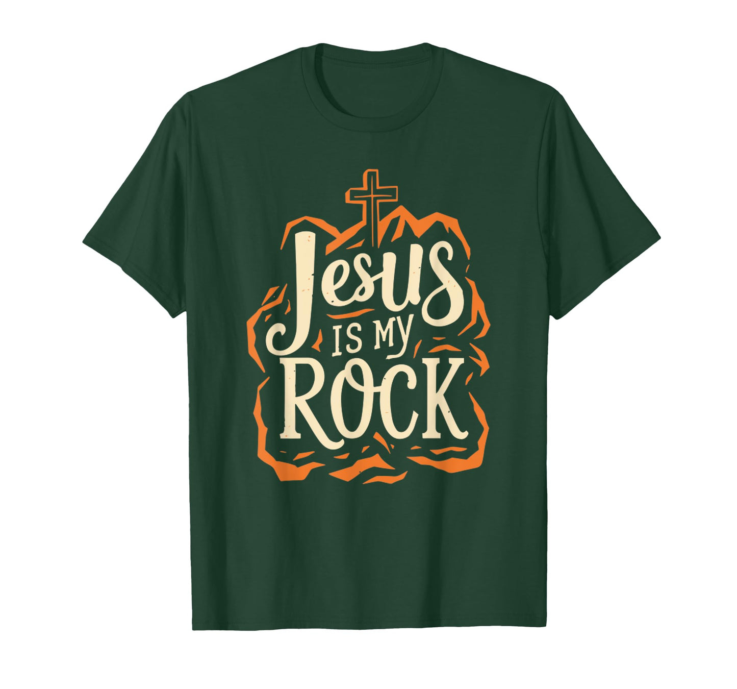 Jesus Is My Rock Jesus Quote Bible Christian T-Shirt