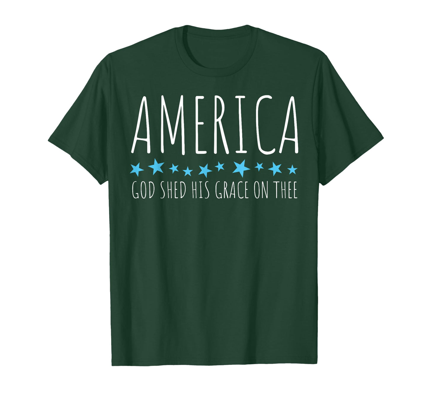 America God Shed His Grace On Thee T-Shirt