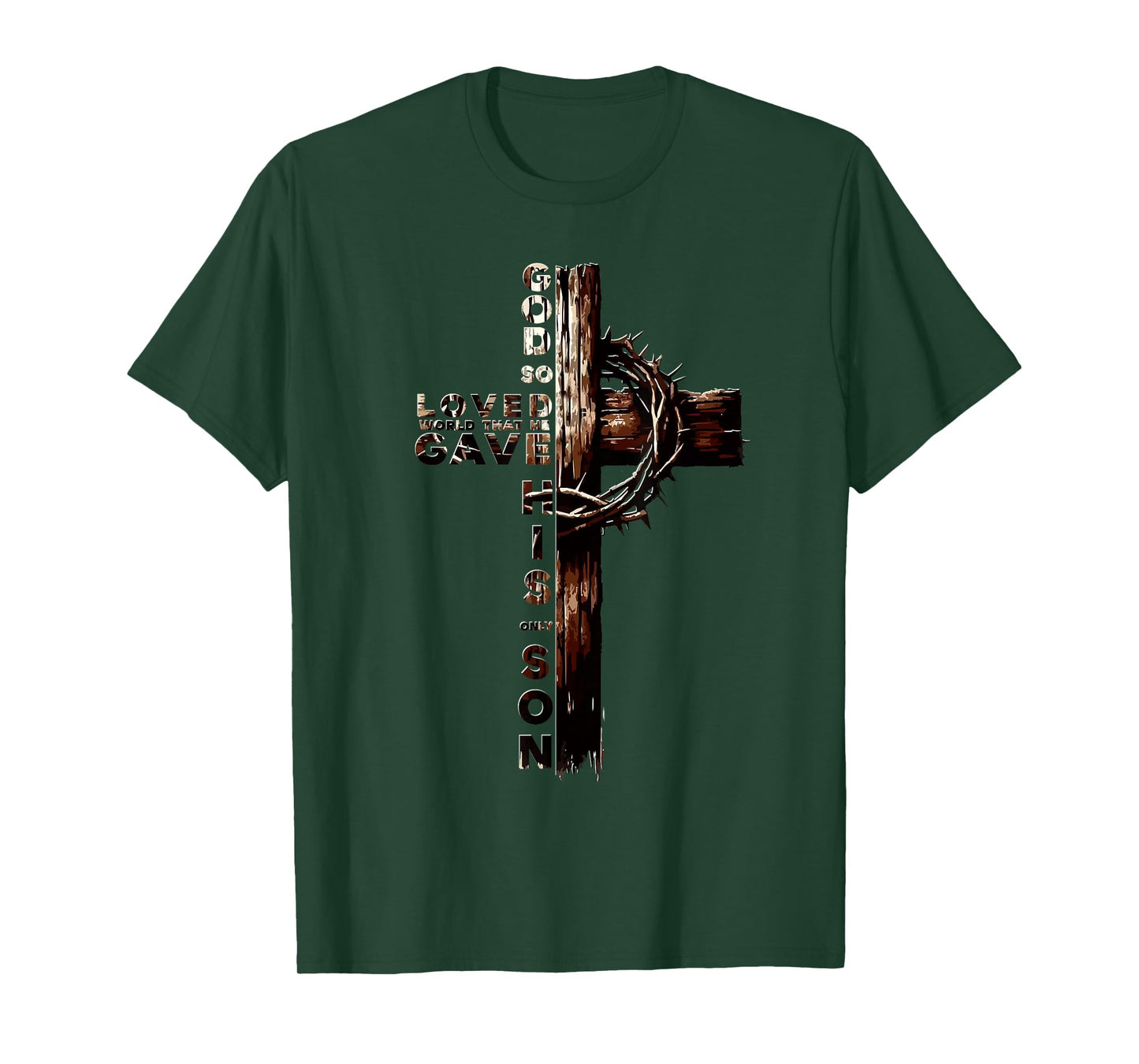 John 3:16 Christian Faith Tee Jesus Christ Bible Study Lover T-Shirt