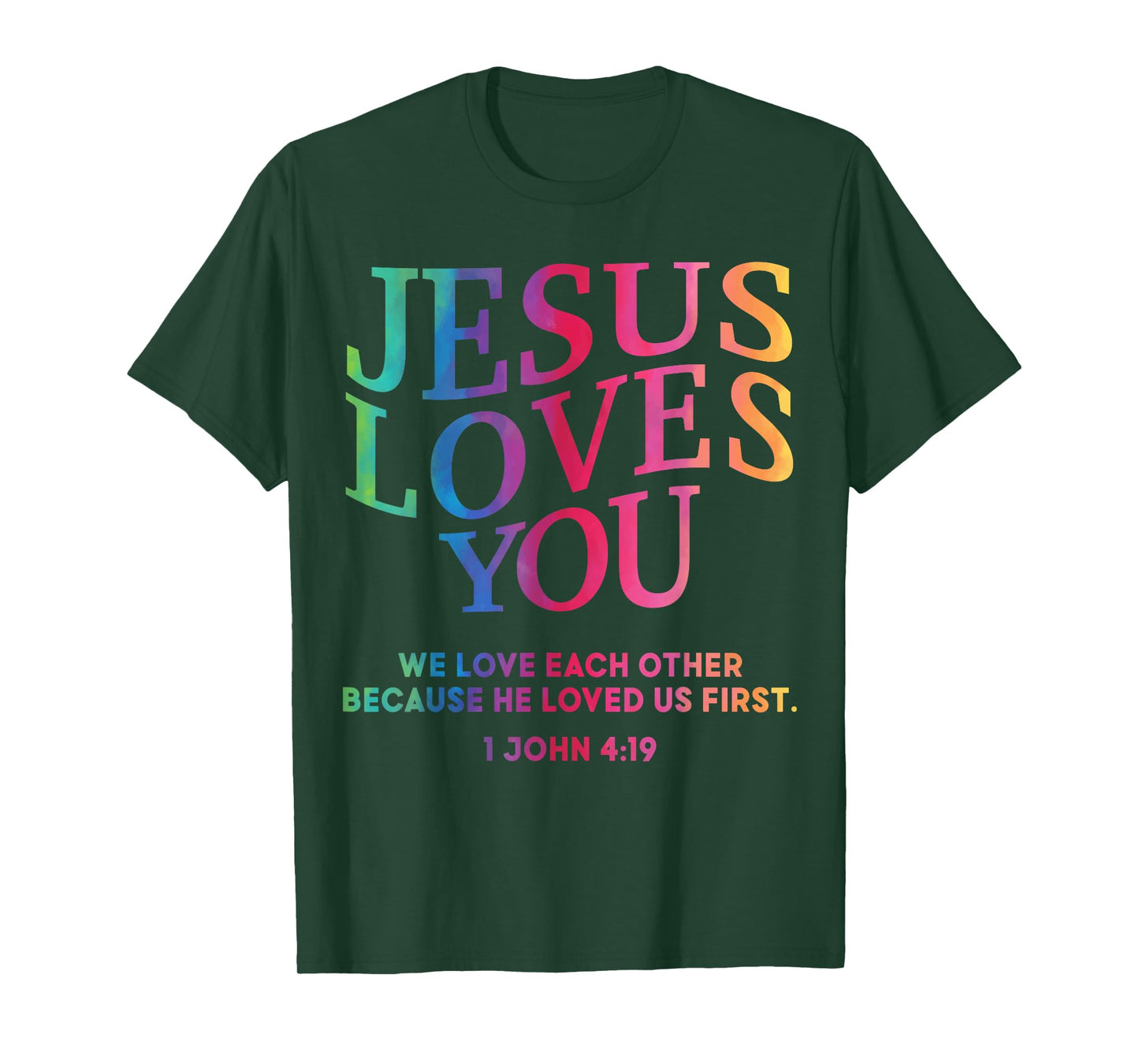 Toddler Jesus Loves You Christian God Son Sister Girl Women T-Shirt