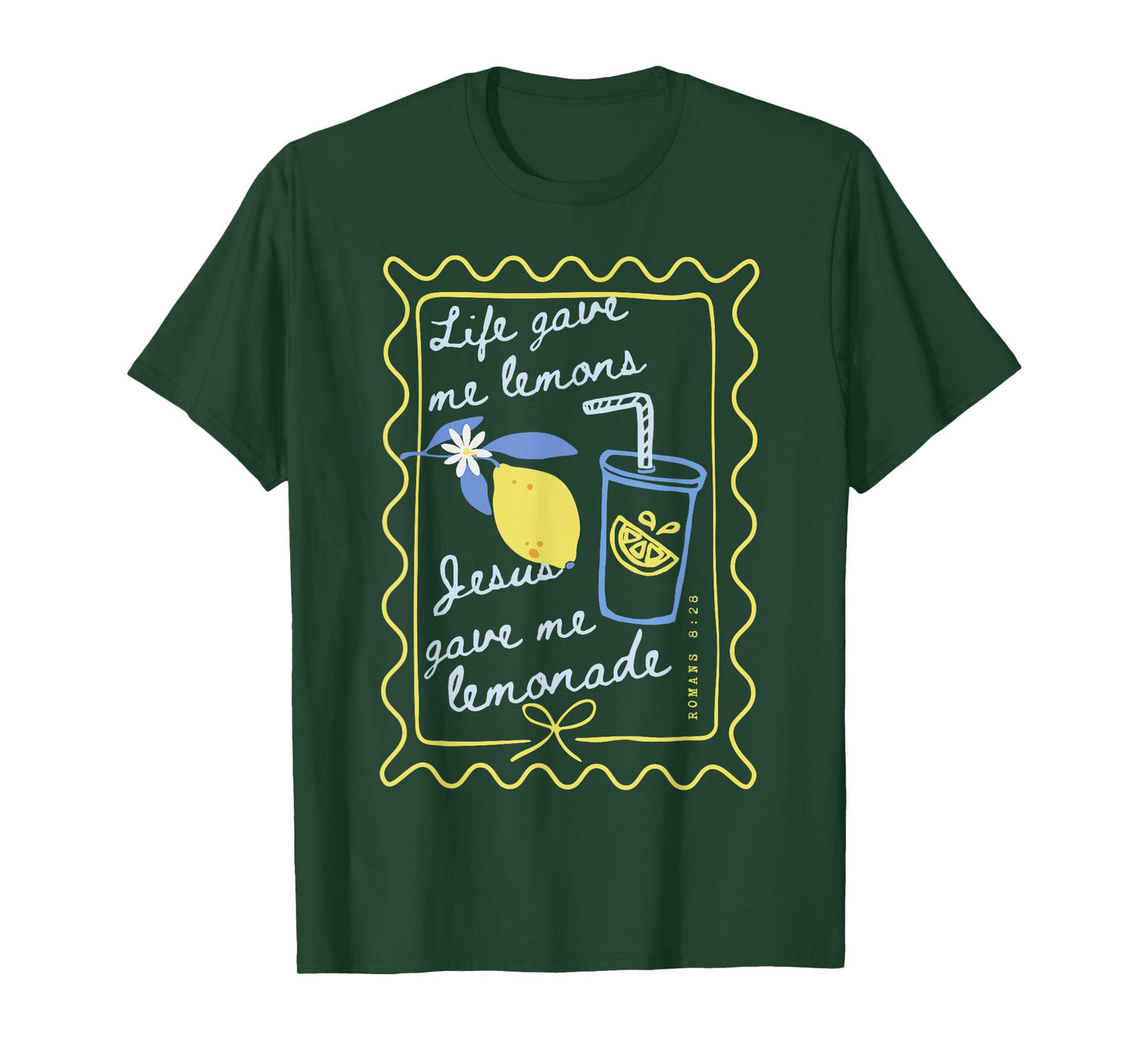 Life Gave Me Lemons Jesus Gave Me Lemonade Boho Floral Style T-Shirt