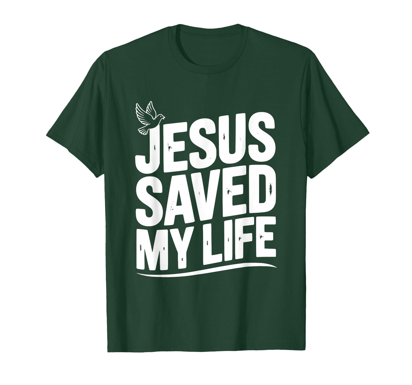 Jesus Saved My Life Inspirational Christian Faith T-Shirt