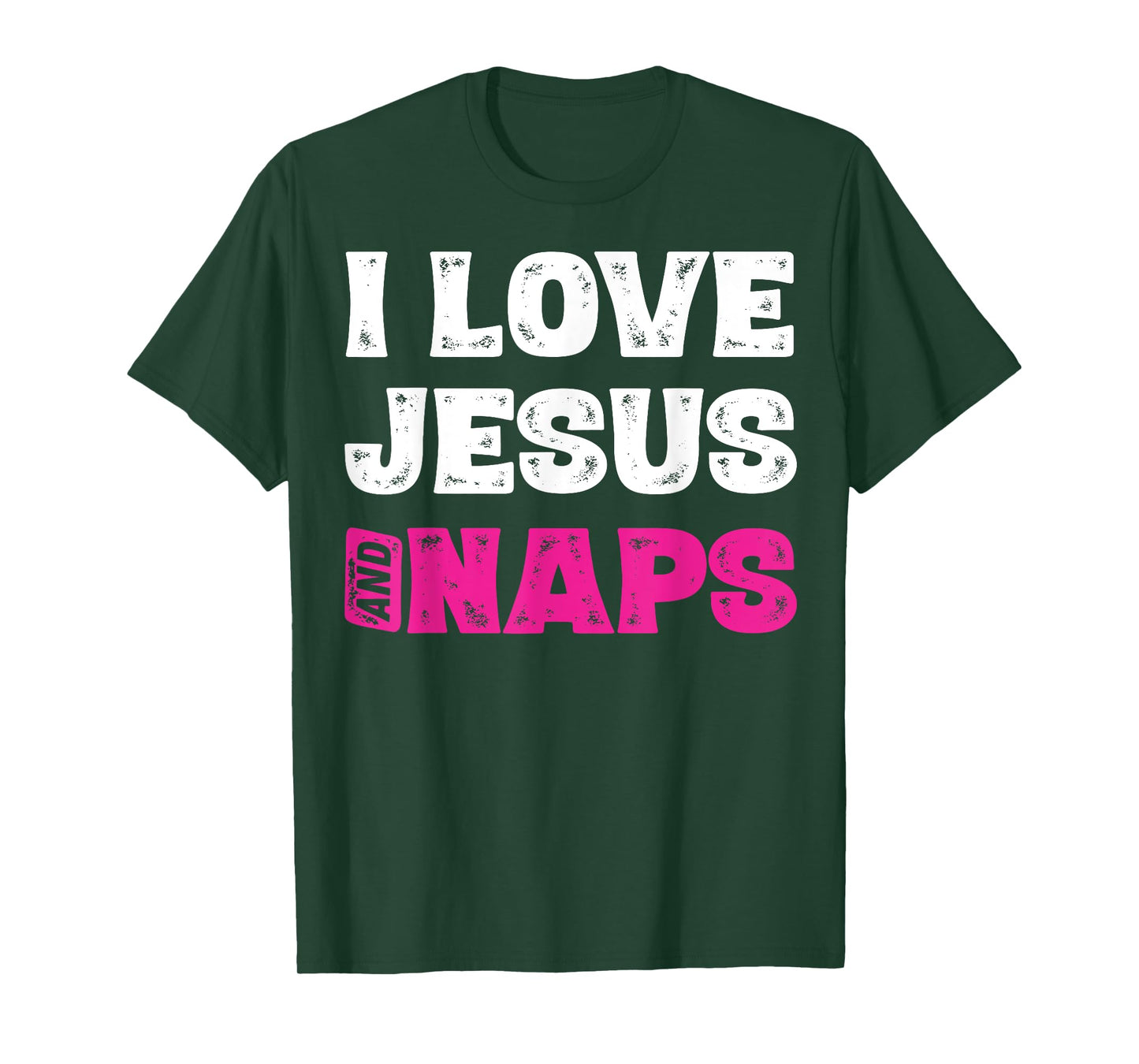 I Love Jesus And Naps Tshirt Funny Sleep Christian Shirts T-Shirt