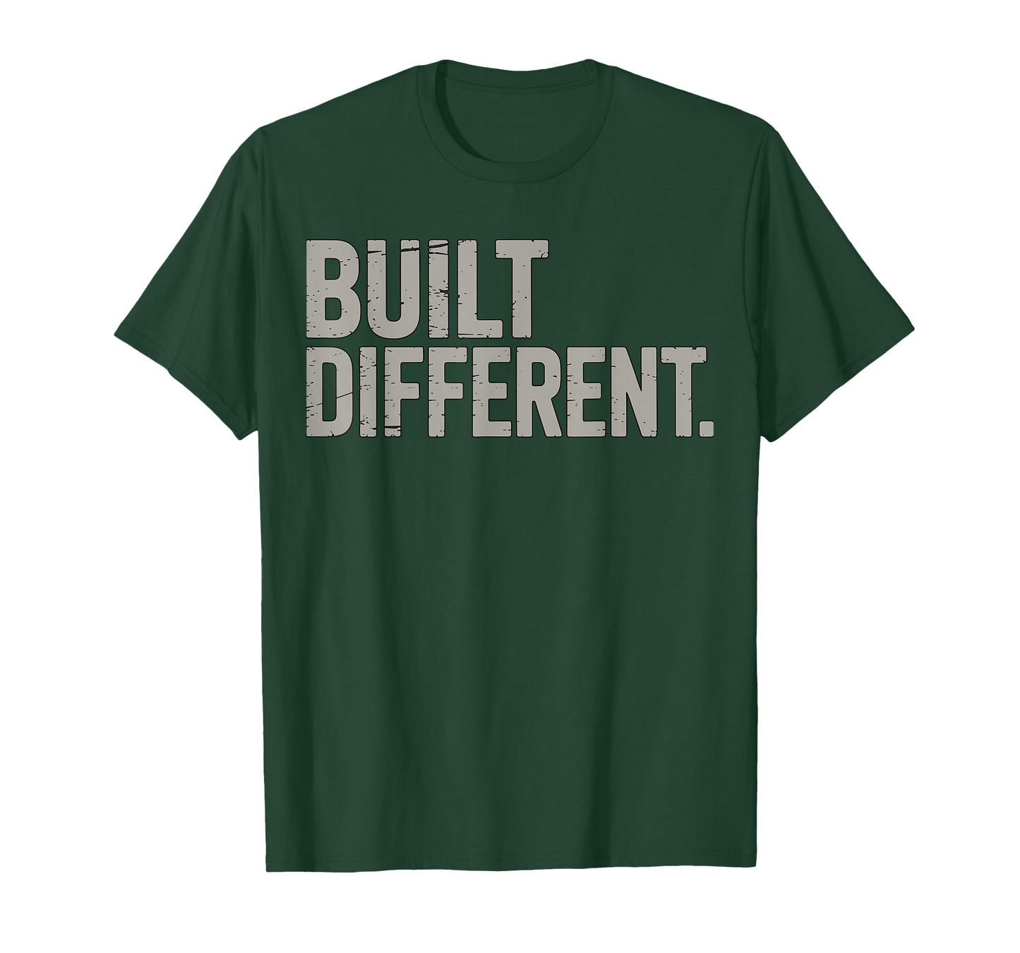 Built Different Gym Fitness Motivational Quote T-Shirt