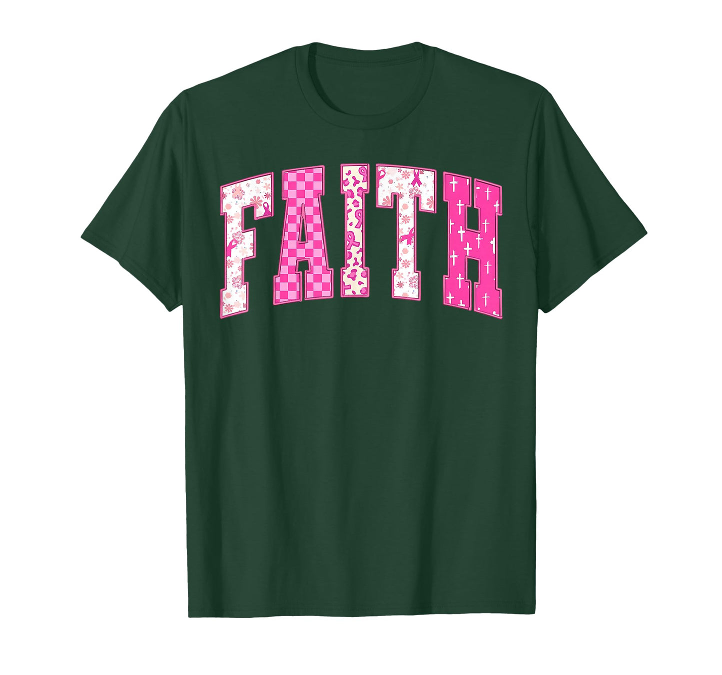 Breast Cancer Christian Fight Hope Faith Love Matching Group T-Shirt