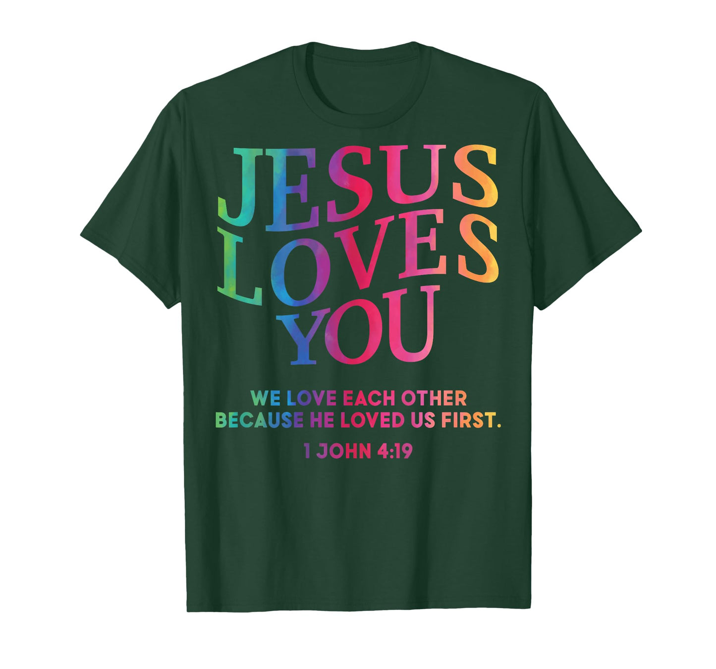 Toddler Jesus Loves You Christian God Son Sister Girl Women T-Shirt