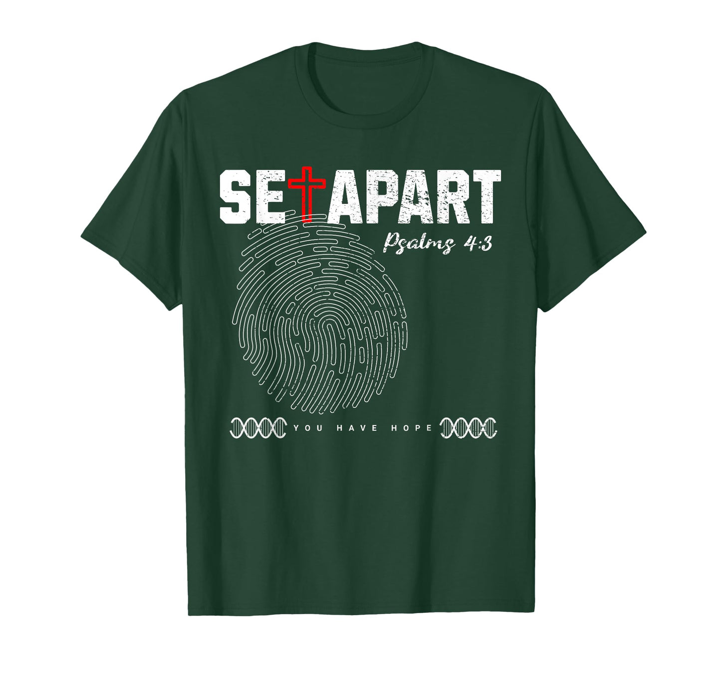 Set Apart Christian Identity Tee For Men Women Psalms Verse T-Shirt