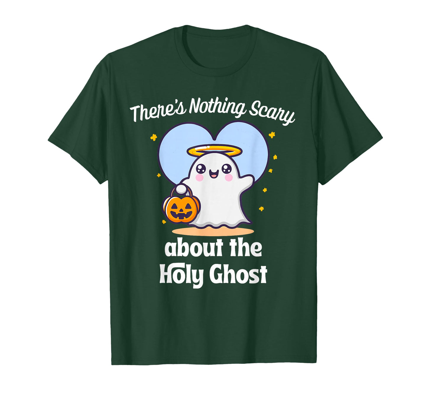 Holy Ghost Christian Halloween Costume Jesus Nothing Scary T-Shirt