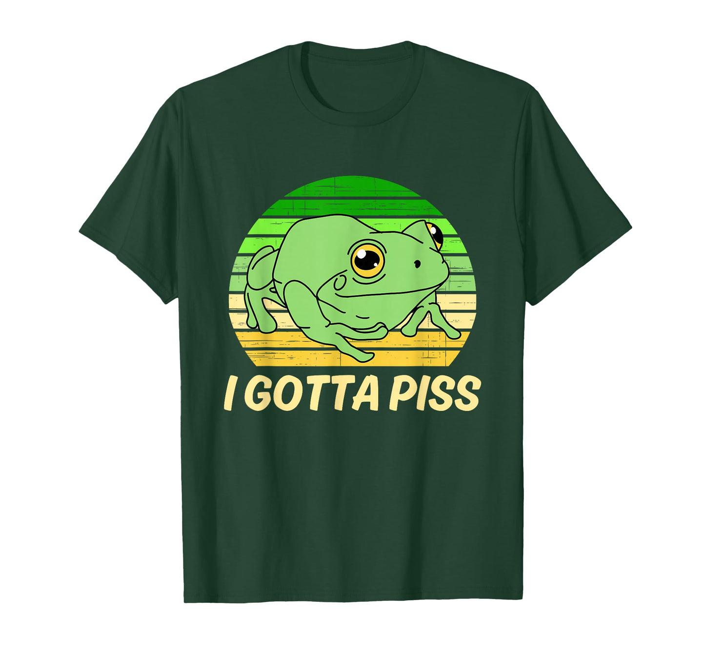 I Gotta Piss Funny Cute Frog Vintage Design T-Shirt