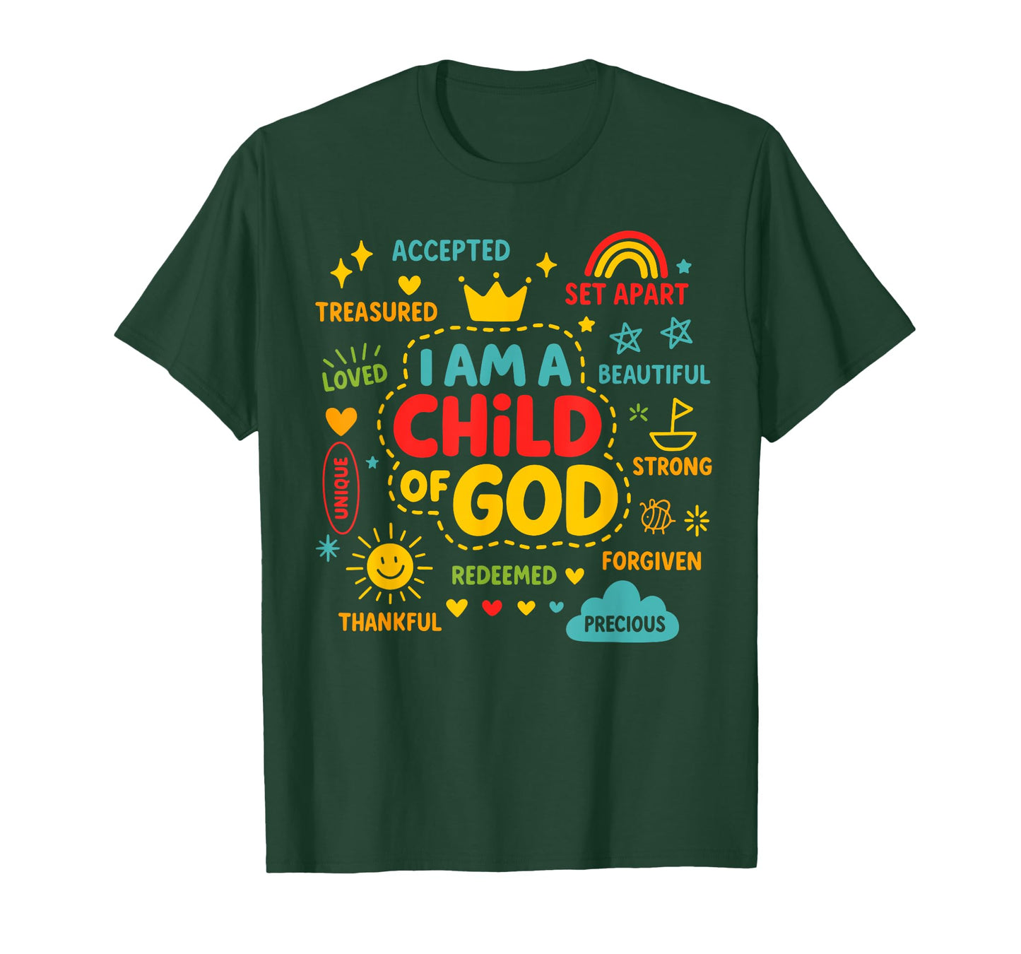 I Am A Child of God Christian Bible Verse Faith Gifts T-Shirt