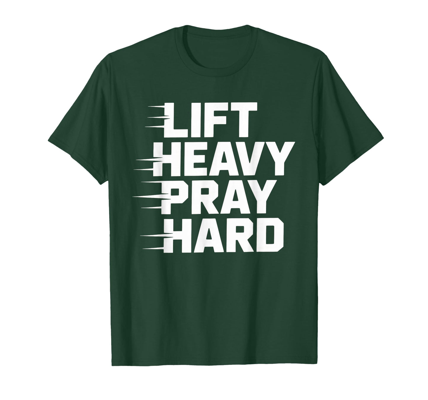 Lift Heavy Pray Hard Tshirt Gym Christian Gift Jesus Faith T-Shirt