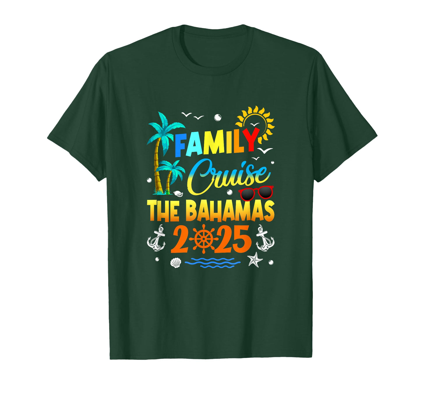 Family Cruise The Bahamas 2025 Summer Matching Vacation T-Shirt