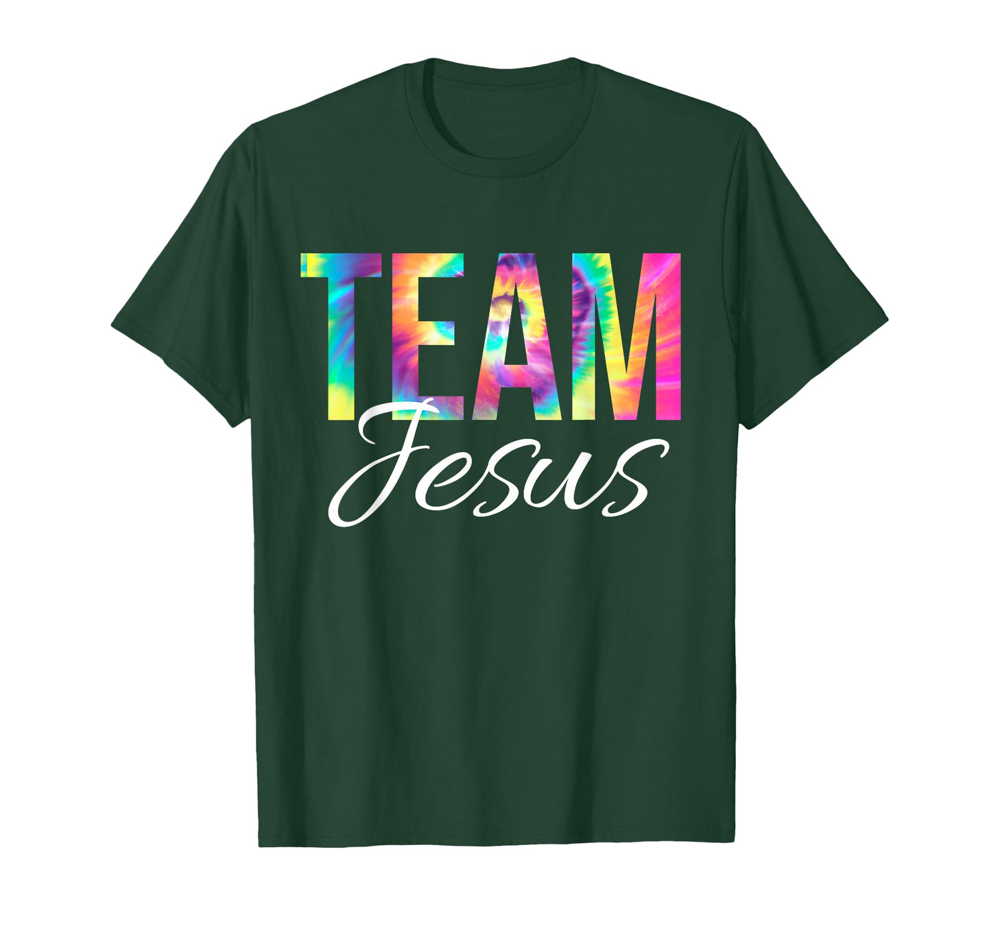 Team Jesus Bible Verse Psalm Christian Faith Jesus Tie Dye T-Shirt