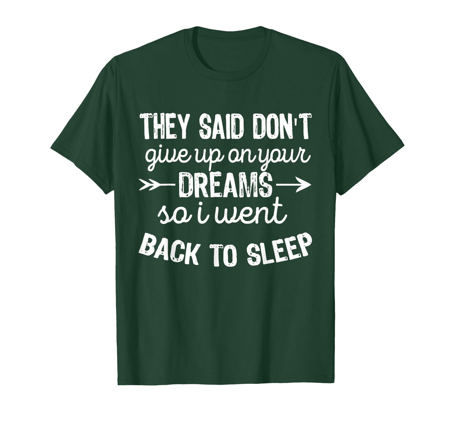 They Said Don't Give Up On Your Dreams I Went Back To Sleep T-Shirt
