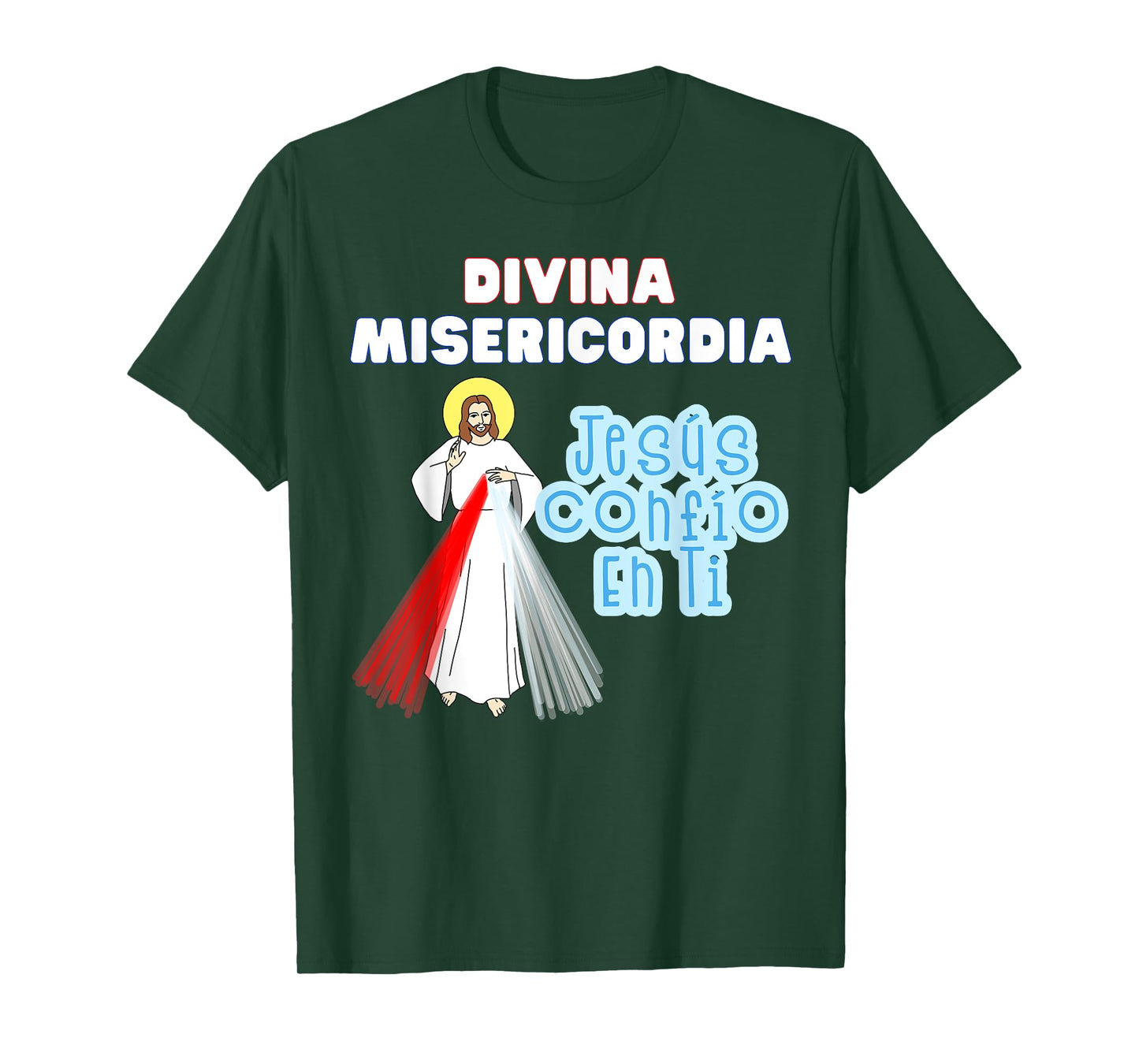 Jesús Confío En Ti Divine Mercy Spanish Catholic Kids T-Shirt