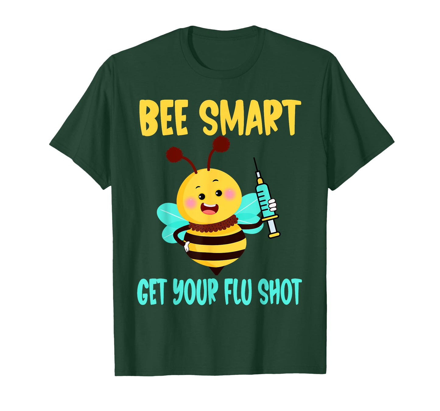 flu shot nurse medical funny nursing flu cold season bee T-Shirt