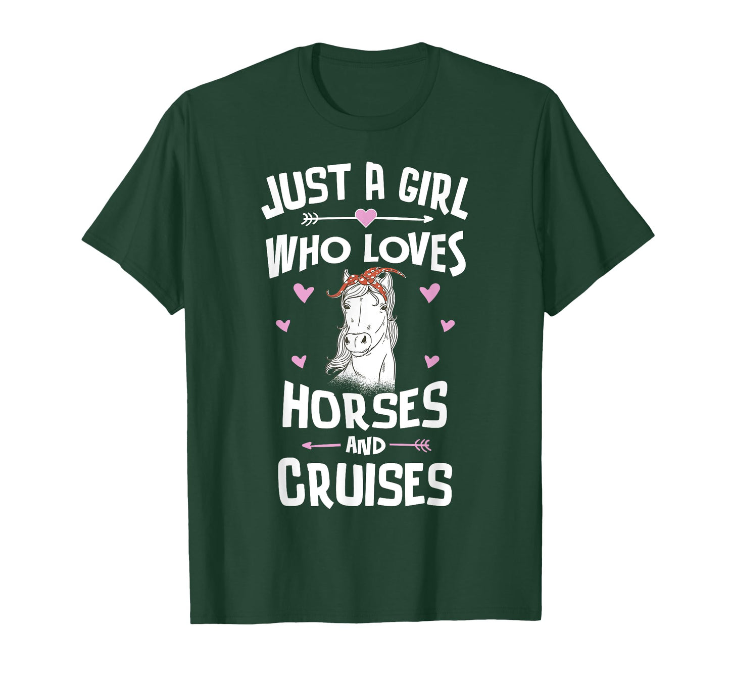 Horses And Cruises Gifts for Girls Women T-Shirt