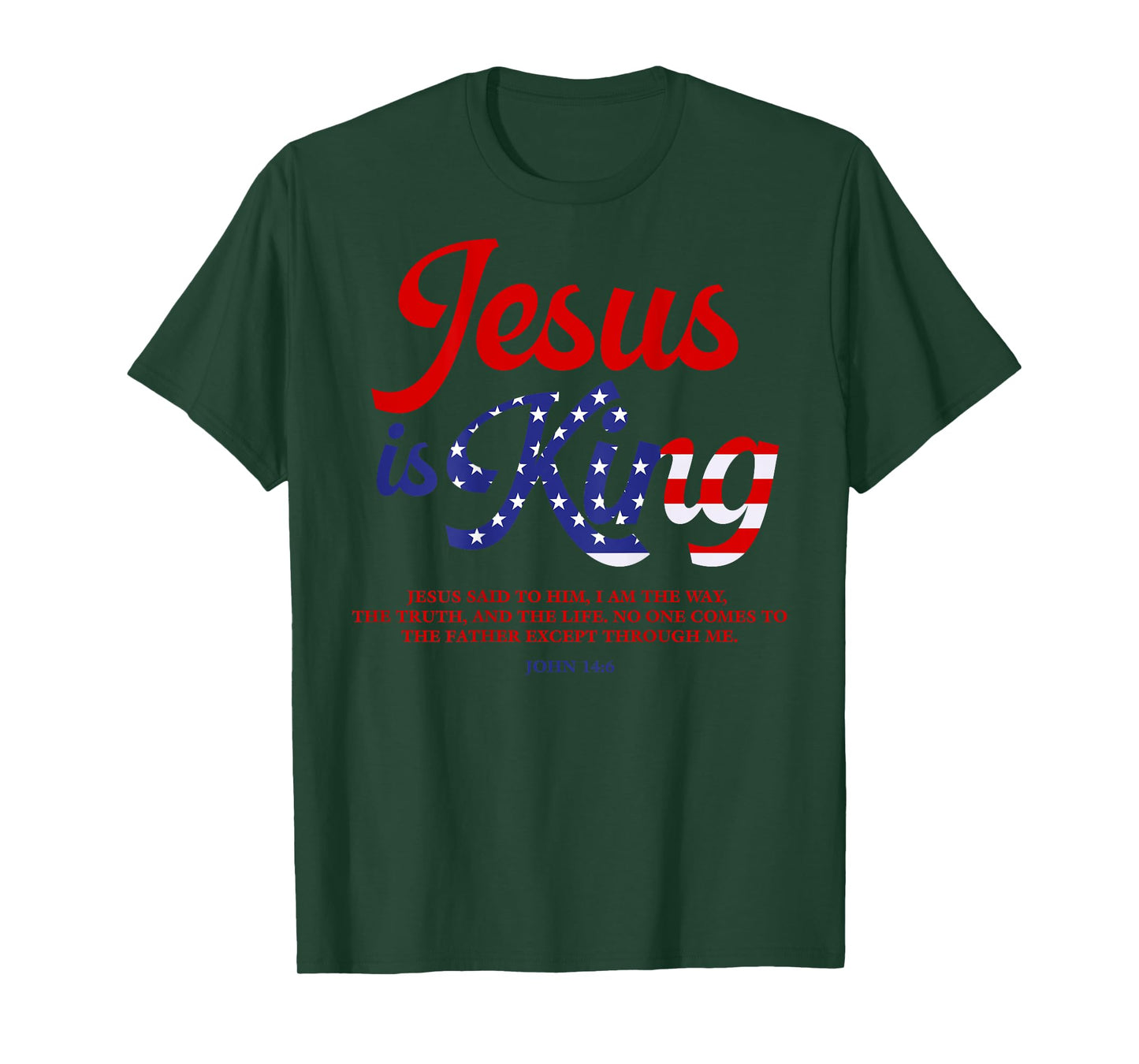 Jesus Is King John 14:6 Costume Jesus Christian (On Back) T-Shirt