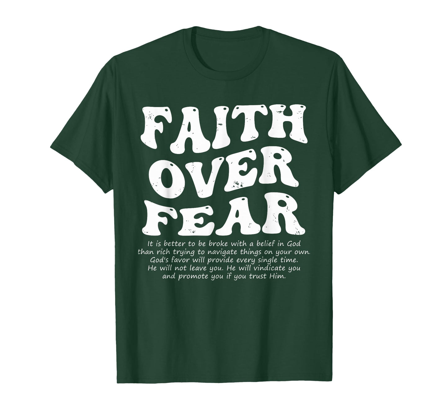 Faith Over Fear Christian T-Shirt