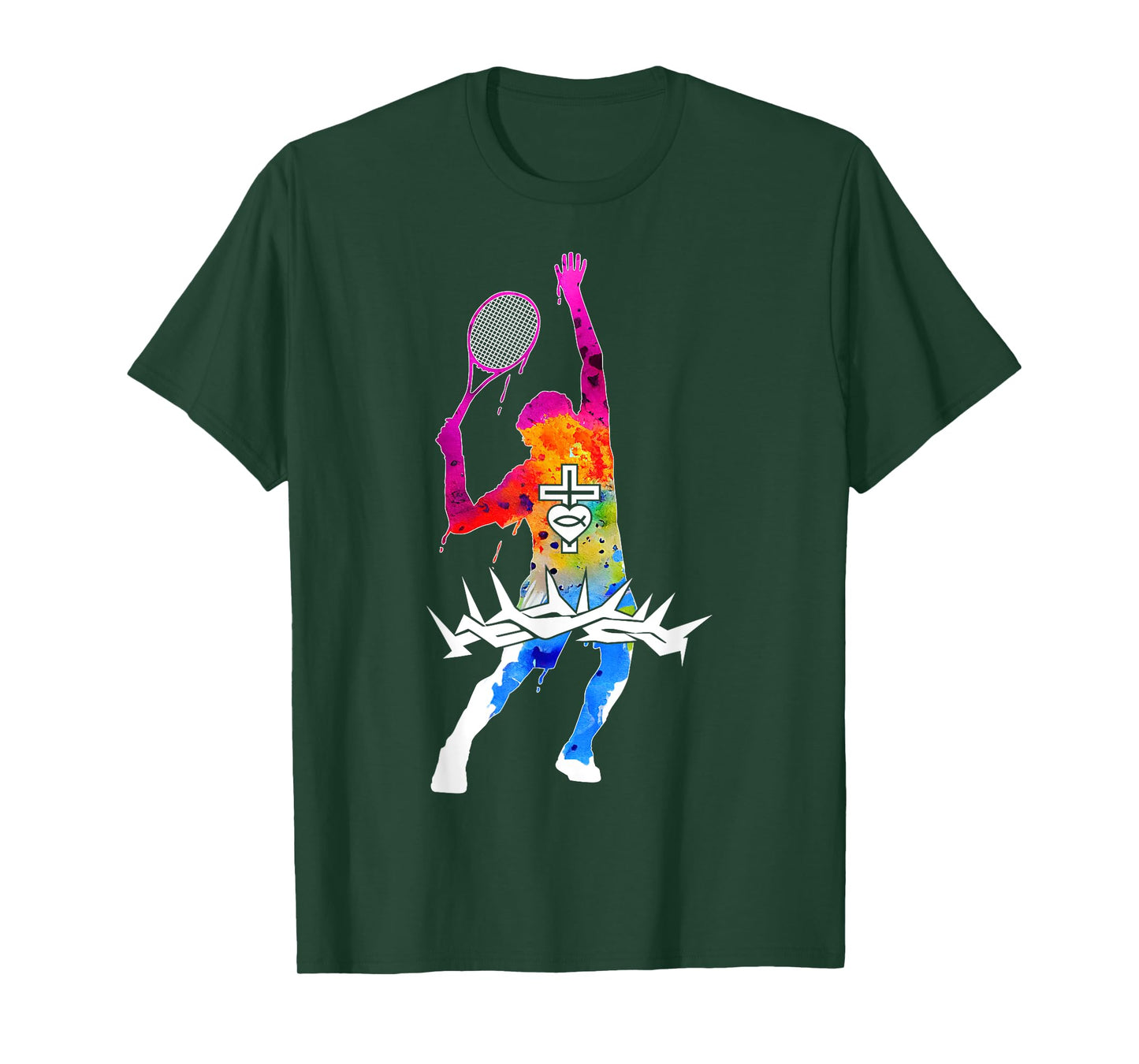 Religious Jesus Tennis Christian GOD Tennis T-Shirt