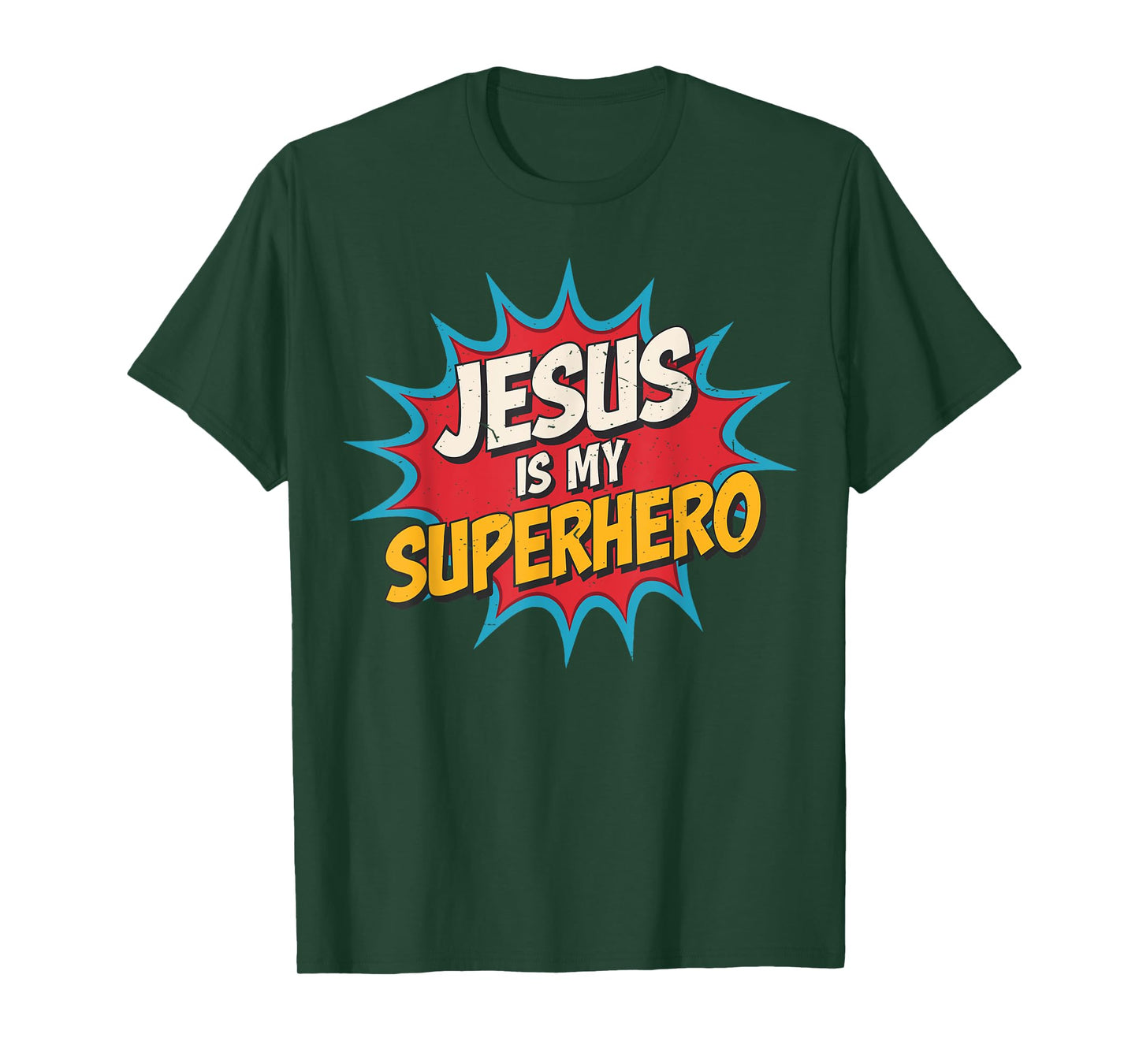 Toddler Jesus is My Superhero Christian God Son Brother Kids T-Shirt