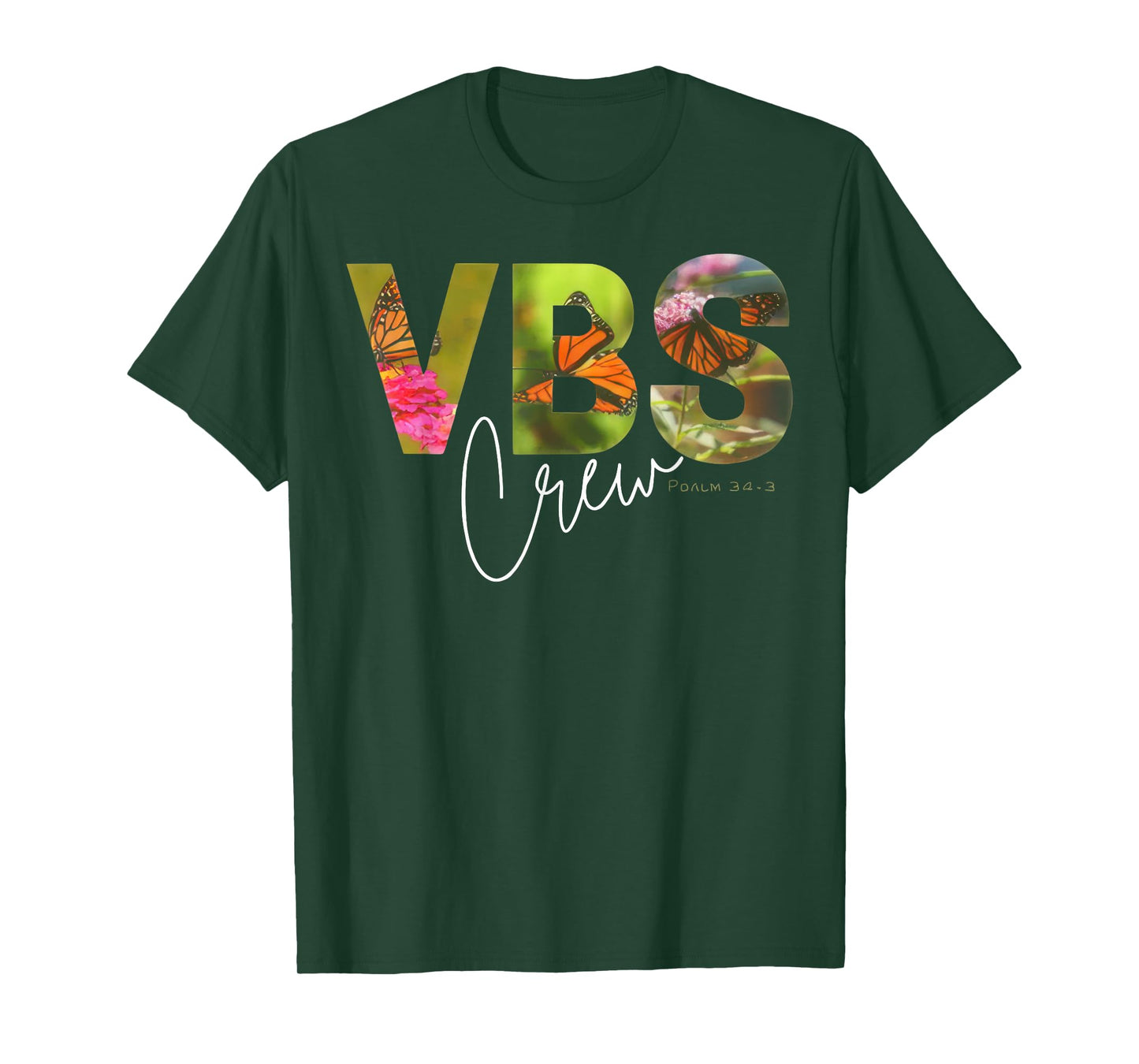 VBS Crew VBS 2025 Psalm 34:3 Vacation Bible School Magnified T-Shirt