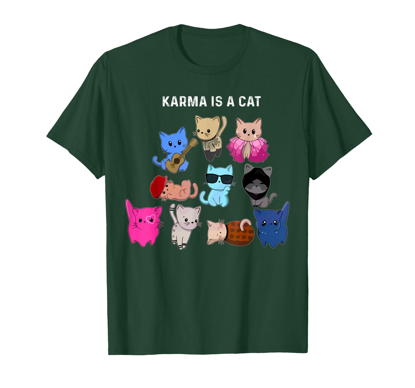 Karma Is A Cat Cat Funny Cat Lovers T-Shirt