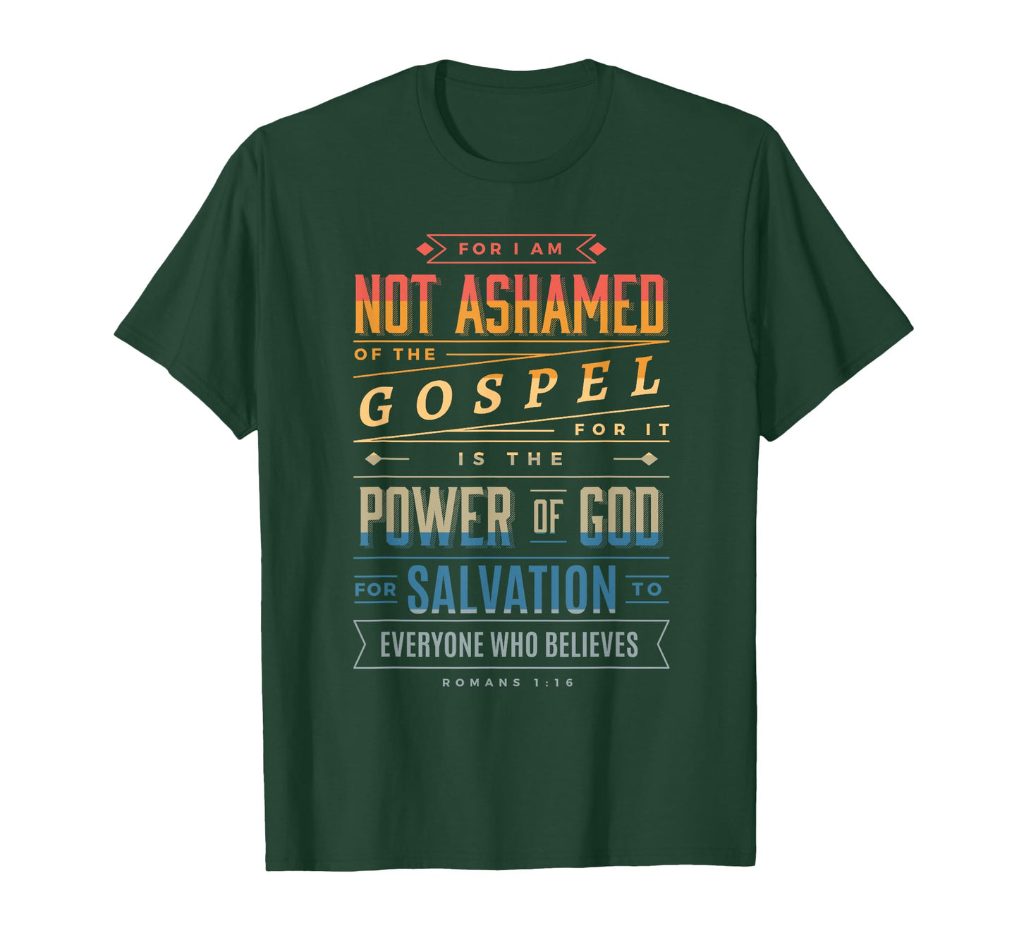 I am Not Ashamed of the Gospel - Christian Bible Verse 4 T-Shirt