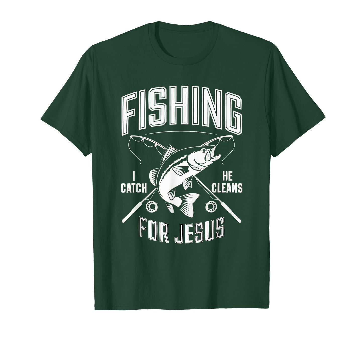 Fishing Jesus Christ Religion Christian Fisher Christianity T-Shirt